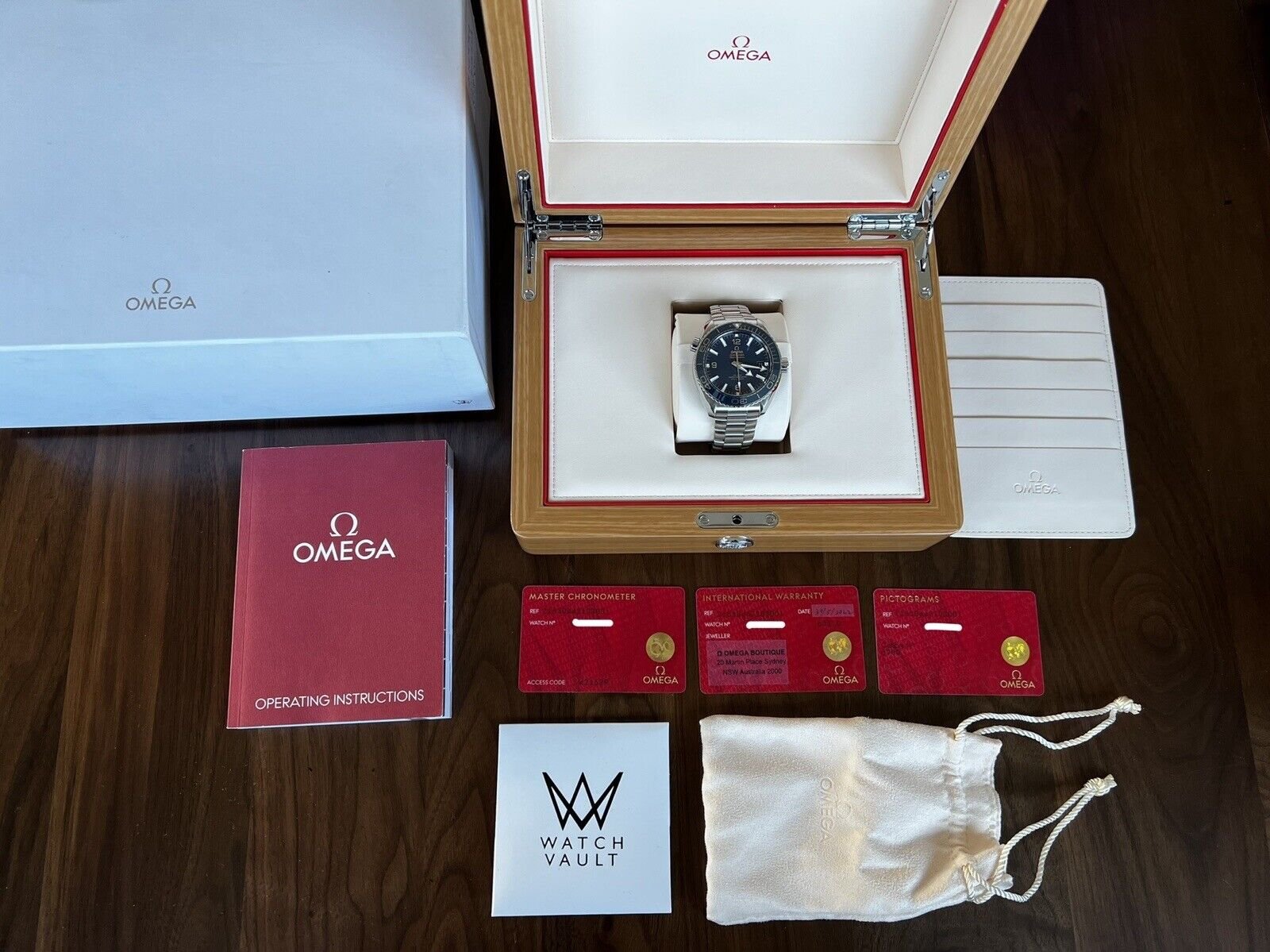 Omega seamaster planet ocean box new arrivals