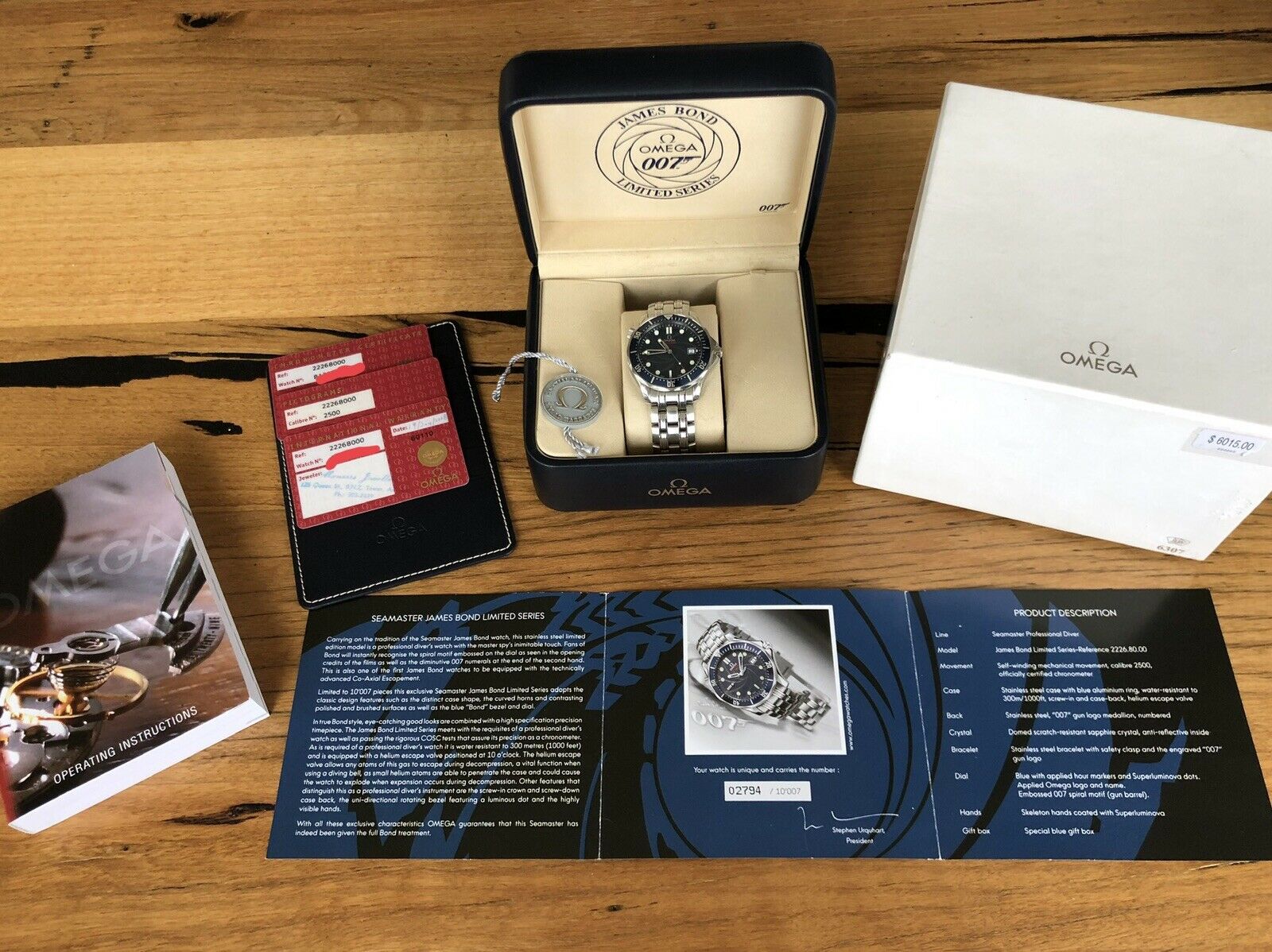 Omega Seamaster Professional 300M 2226.80 James Bond LE - 2008