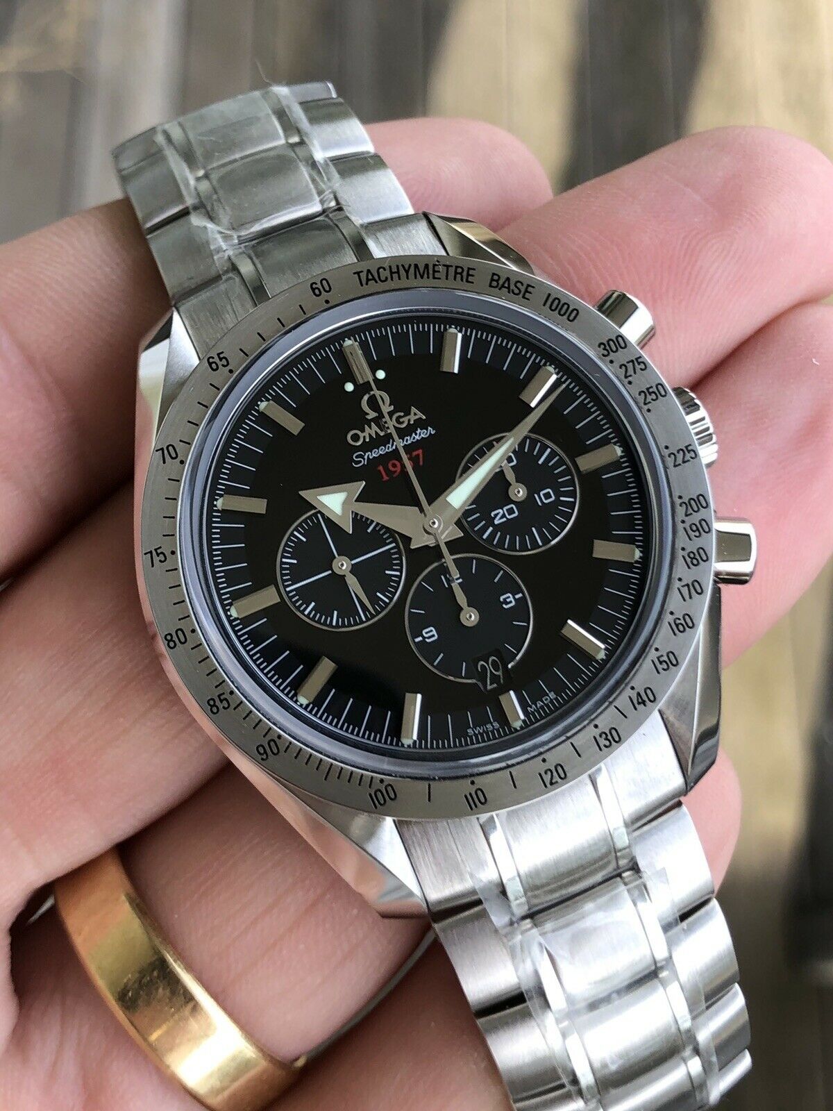 Omega Speedmaster Broad Arrow 1957 Co Axial 321.10.42.50.01.001. Watch Vault Australia