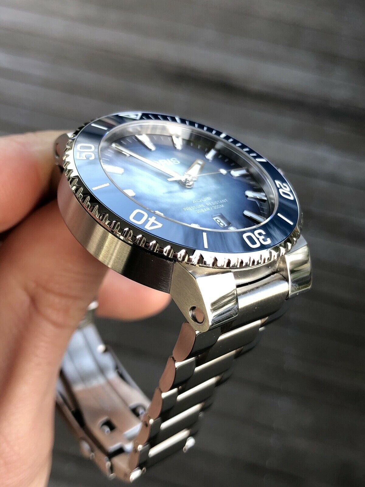 Oris Aquis Date Lake Baikal LE 01 733 7730 4175 Watch Vault Australia