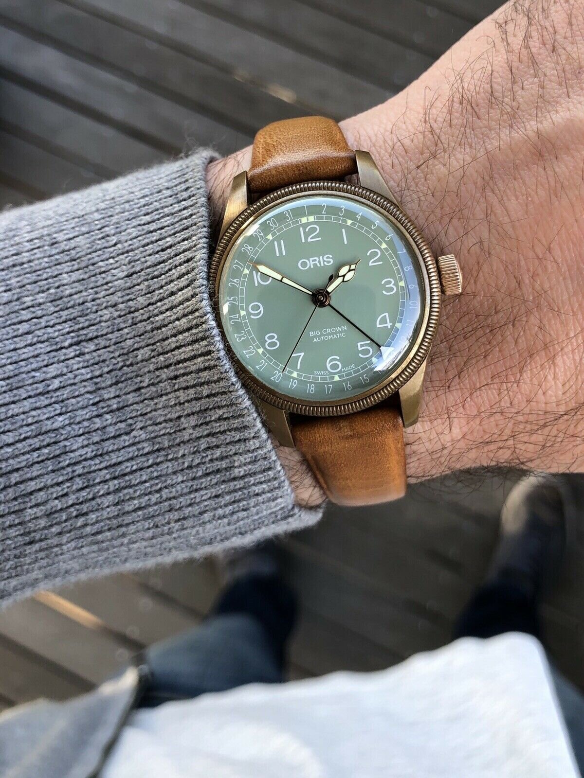 Oris Big Crown Pointer Date Bronze 36mm 01 754 7749 3167-07 5 17 66BR - 2018