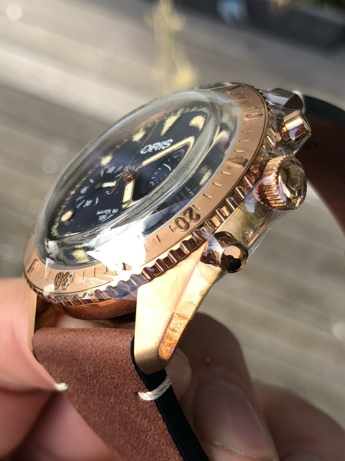 Oris Diver Carl Brashear LE Bronze Chronograph 01 771 7744 3185-Set LS - 2018