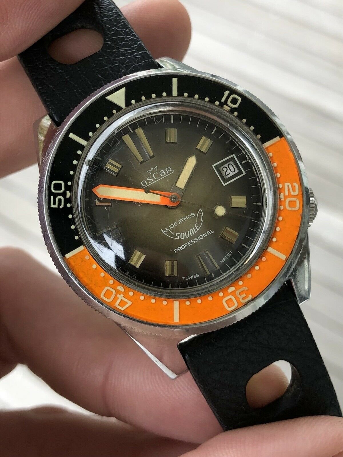 Oscar Squale Master Diver 100 Atmos Watch Vault Australia