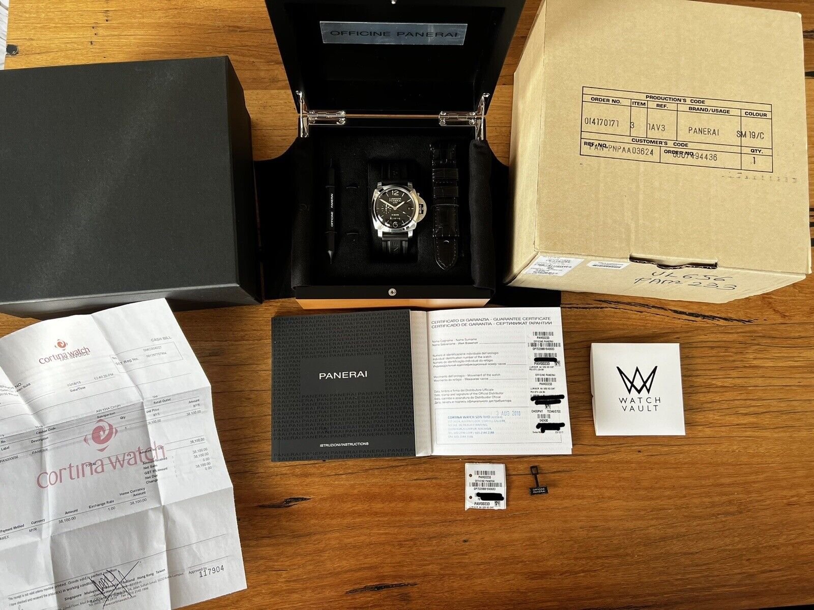 Panerai Luminor 1950 8 Days GMT PAM233 PAM00233 2018 Watch