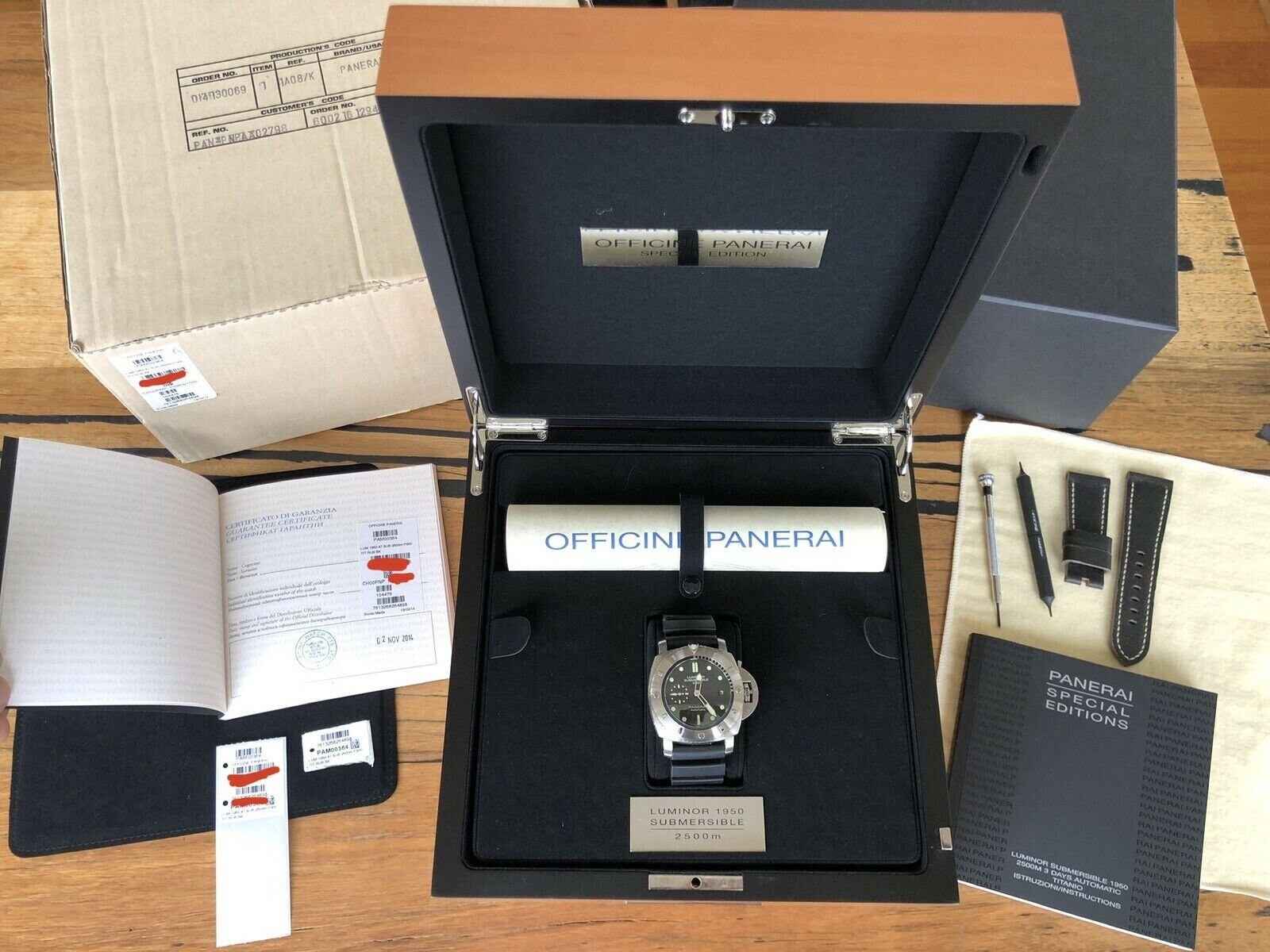 Panerai Luminor Submersible 2500M Special Edition PAM00364 PAM364 - 2014