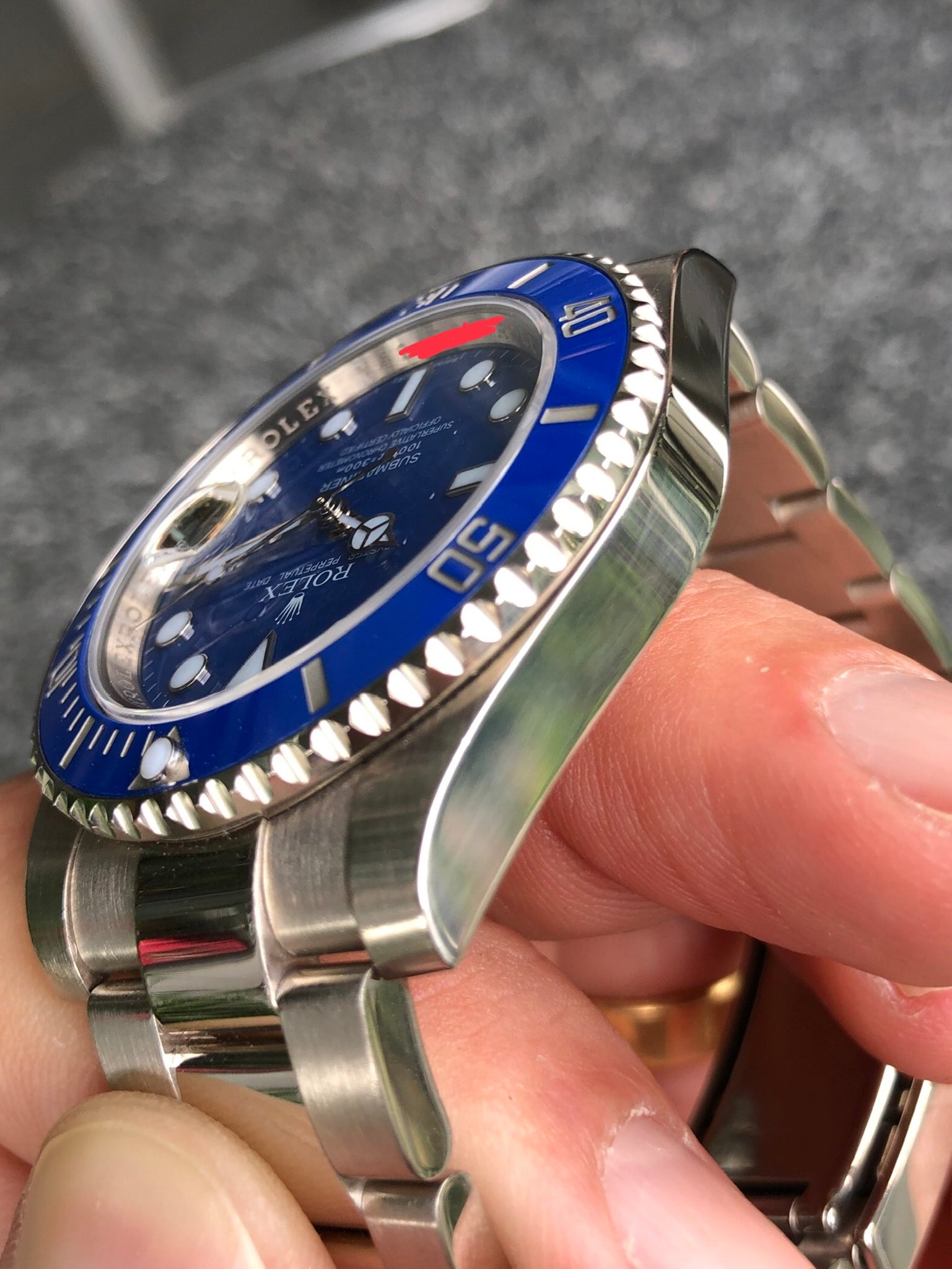 Rolex 18K White Gold Submariner “Smurf”  116619LB