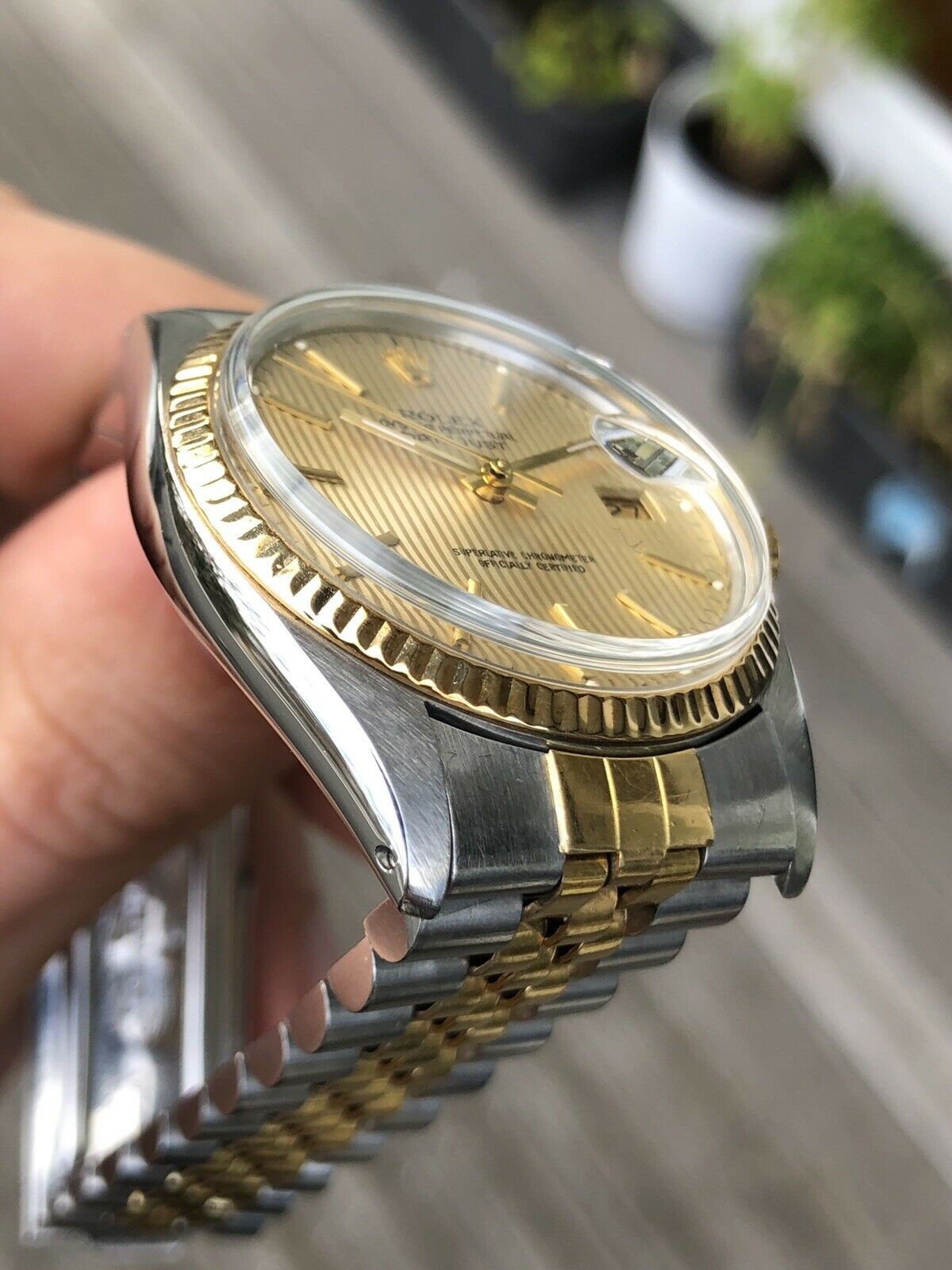 Rolex 16013 tapestry dial on sale
