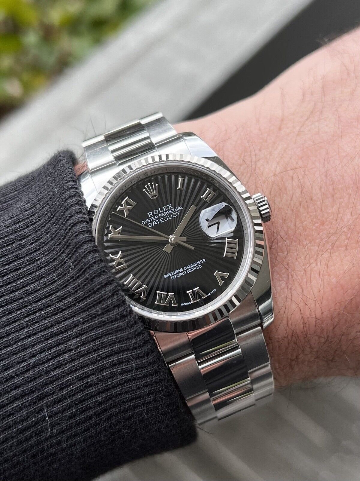 Rolex Datejust 36mm 116234 Sunray Dial Steel Gold Box and papers