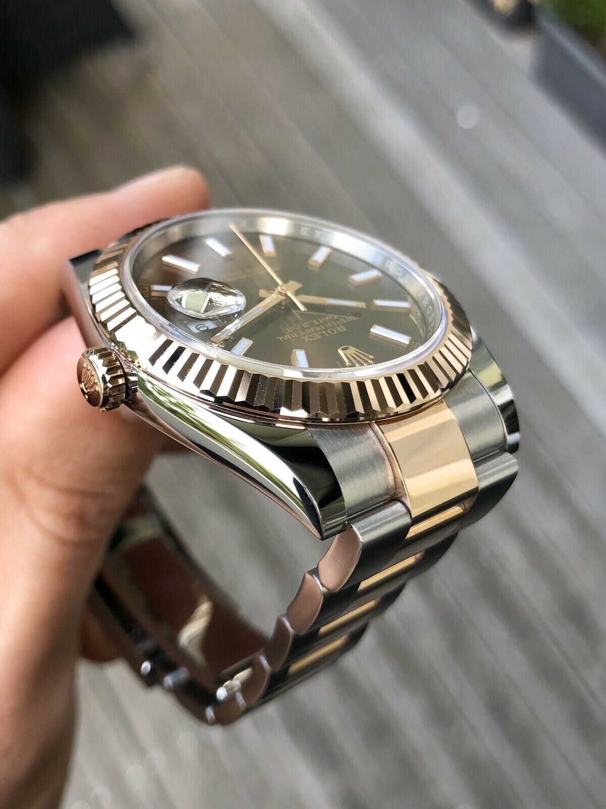 Rolex datejust 41 everose store