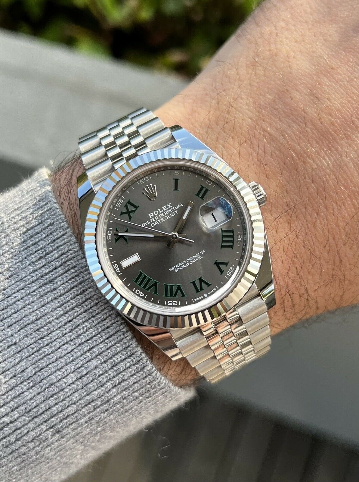 Wimbledon dial datejust 41 deals