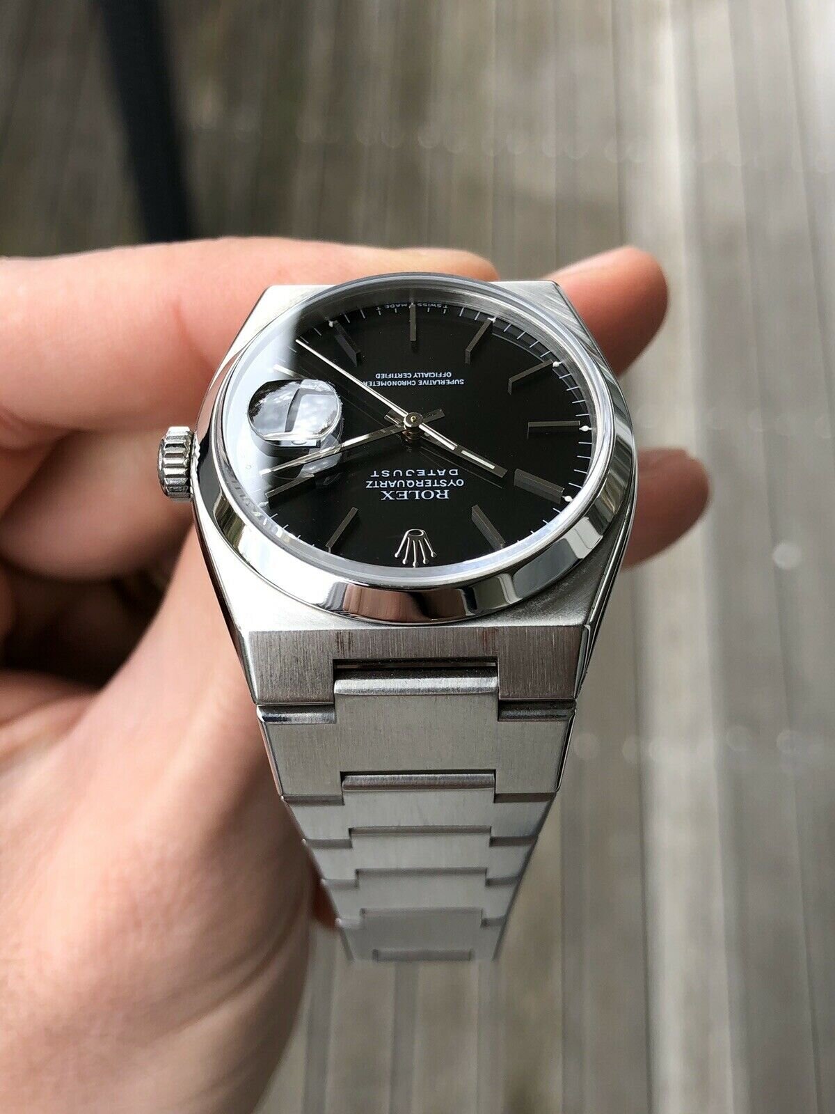 Rolex Datejust Oysterquartz 17000 Black Dial Watch Vault Australia