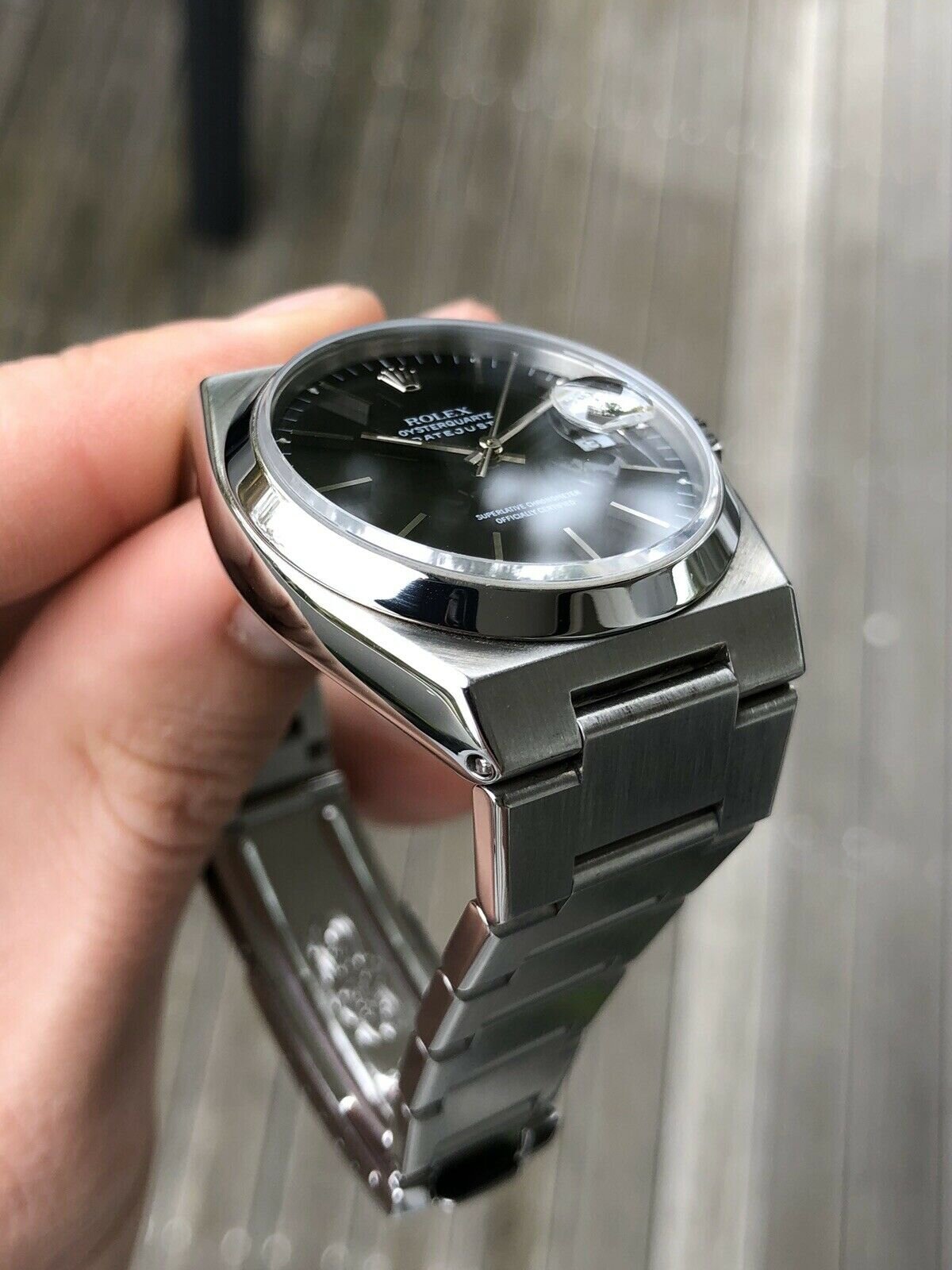 Rolex Datejust Oysterquartz 17000 Black Dial