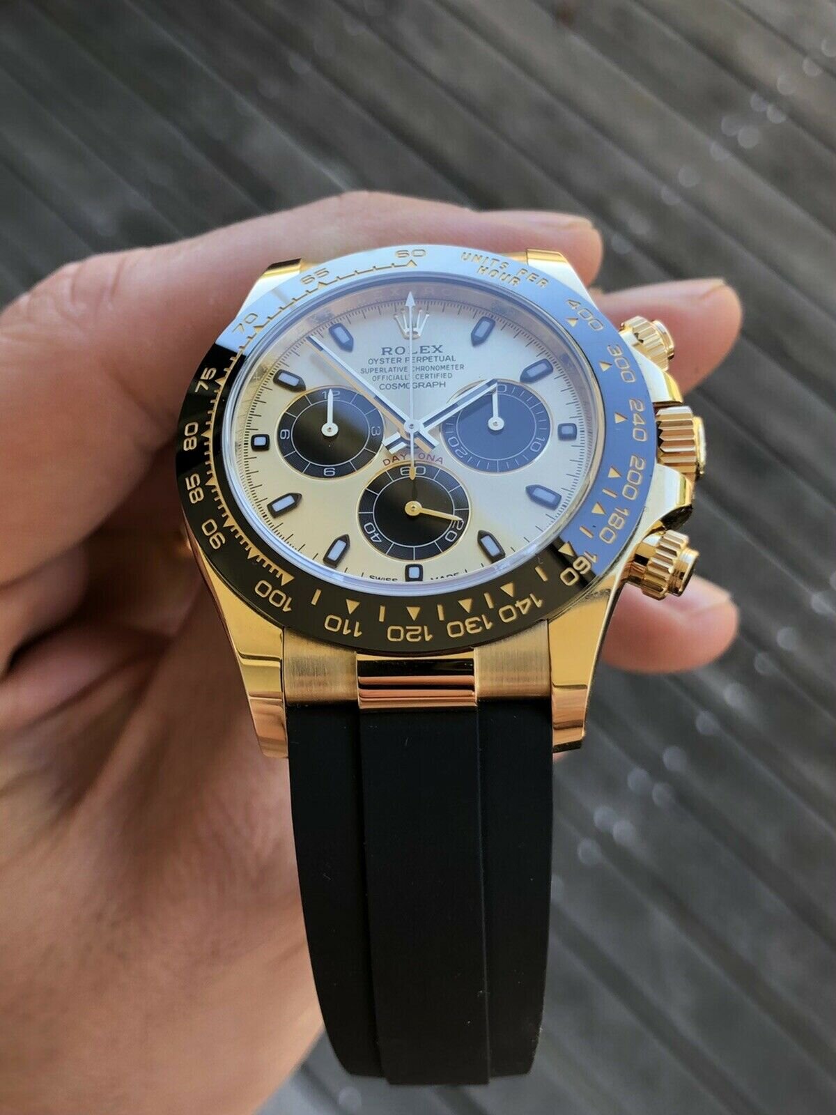 Rolex Daytona Yellow Gold Oysterflex 116518LN 2020 Watch Vault