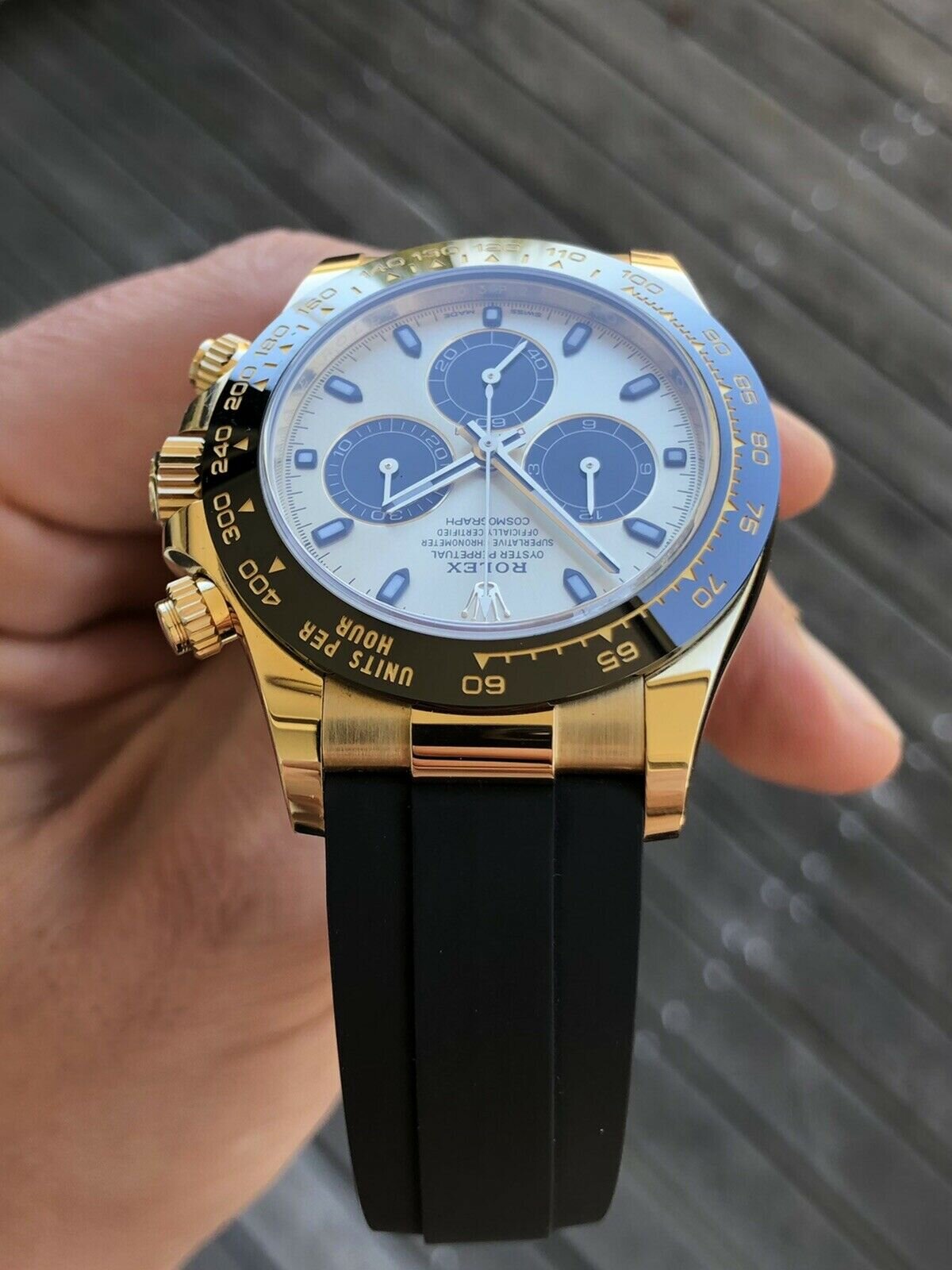 Daytona yellow gold oysterflex clearance
