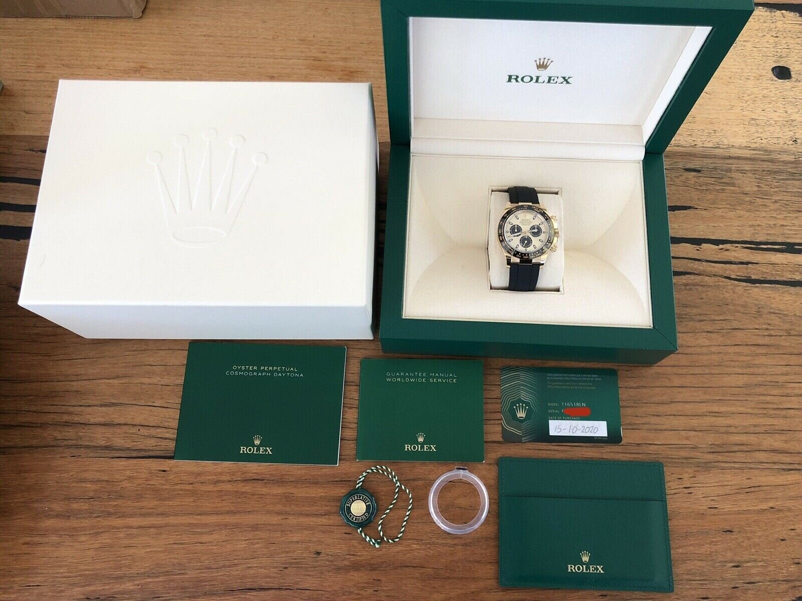 Rolex Daytona Yellow Gold Oysterflex 116518LN - 2020