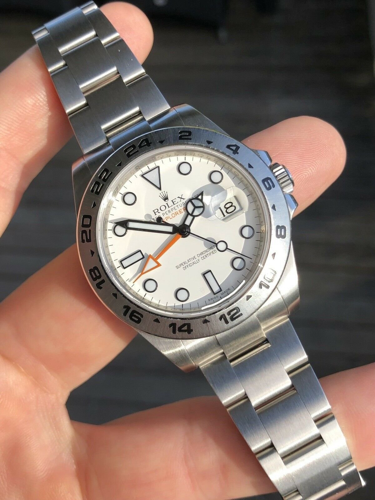 Rolex Explorer II 216570 Polar White Dial - 2015
