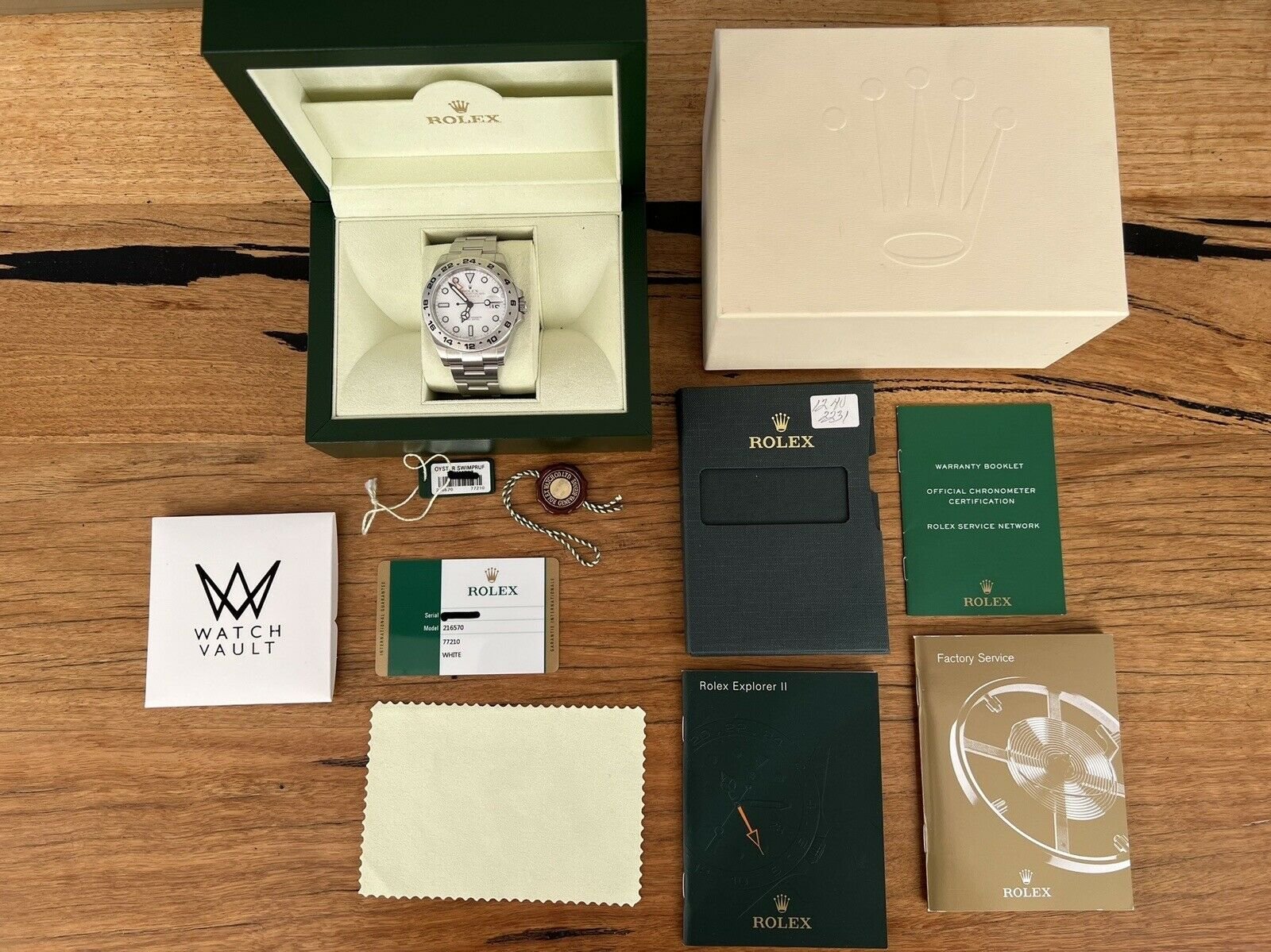 Rolex Explorer II 216570 Polar White Dial - 2015