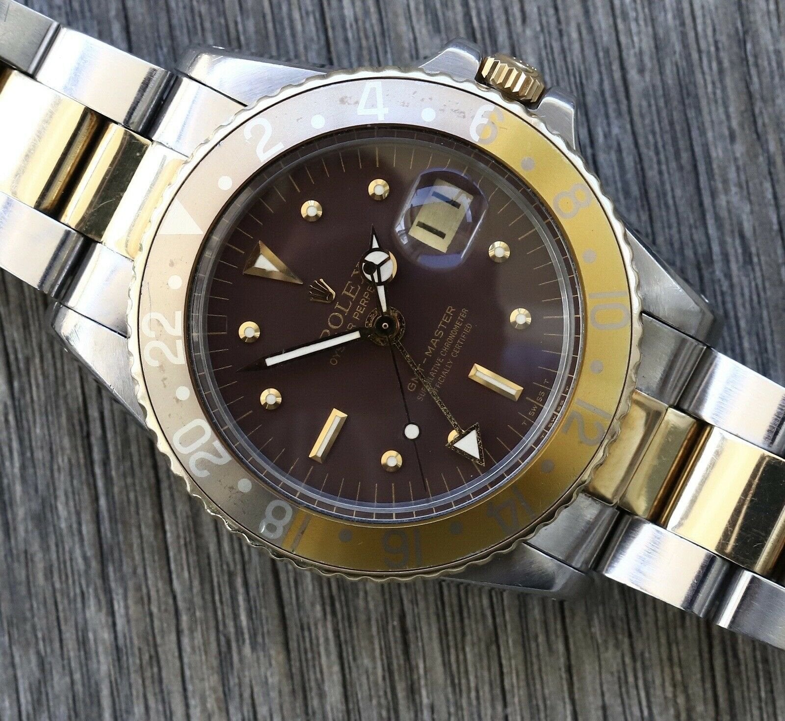 Rolex GMT Master 1675 3 16753 Rootbeer Gilt Nipple Dial 1976 Watch Vault Australia