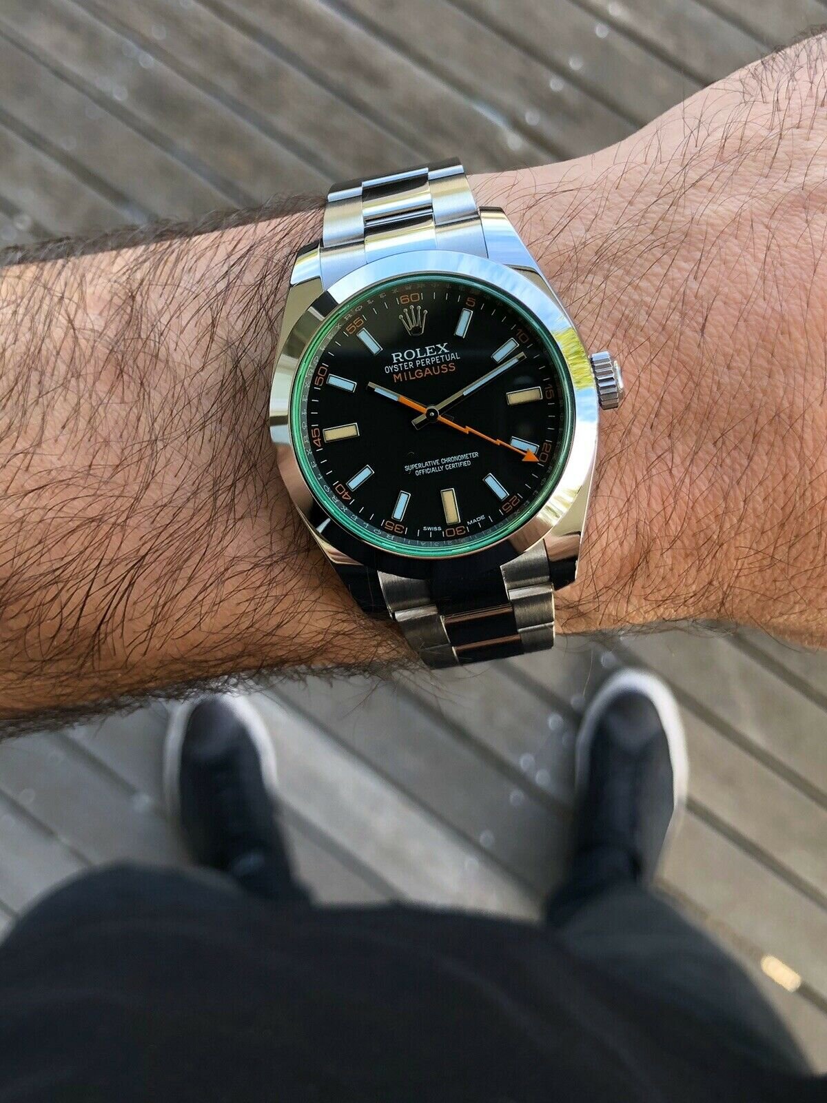 Rolex hotsell milgauss wrist