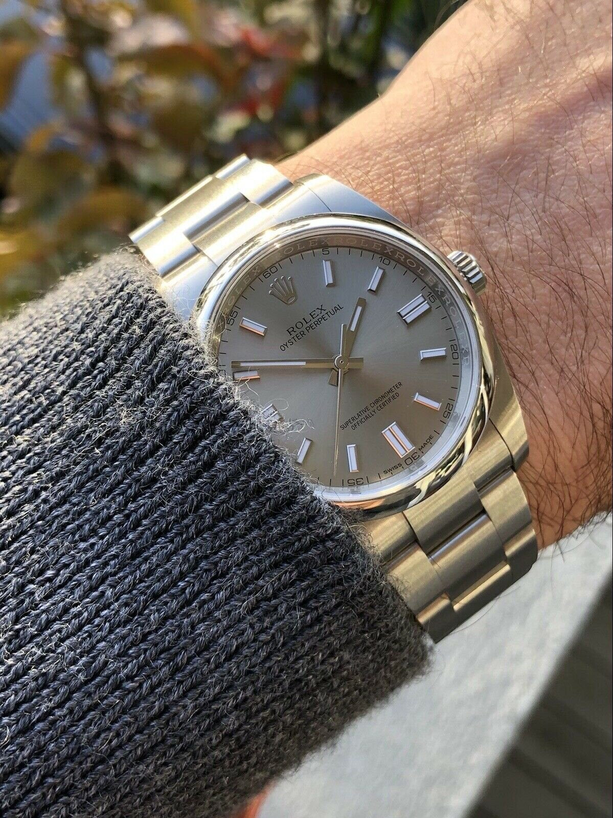Rolex Oyster Perpetual 36 OP36 Silver Dial 116000 - 2019