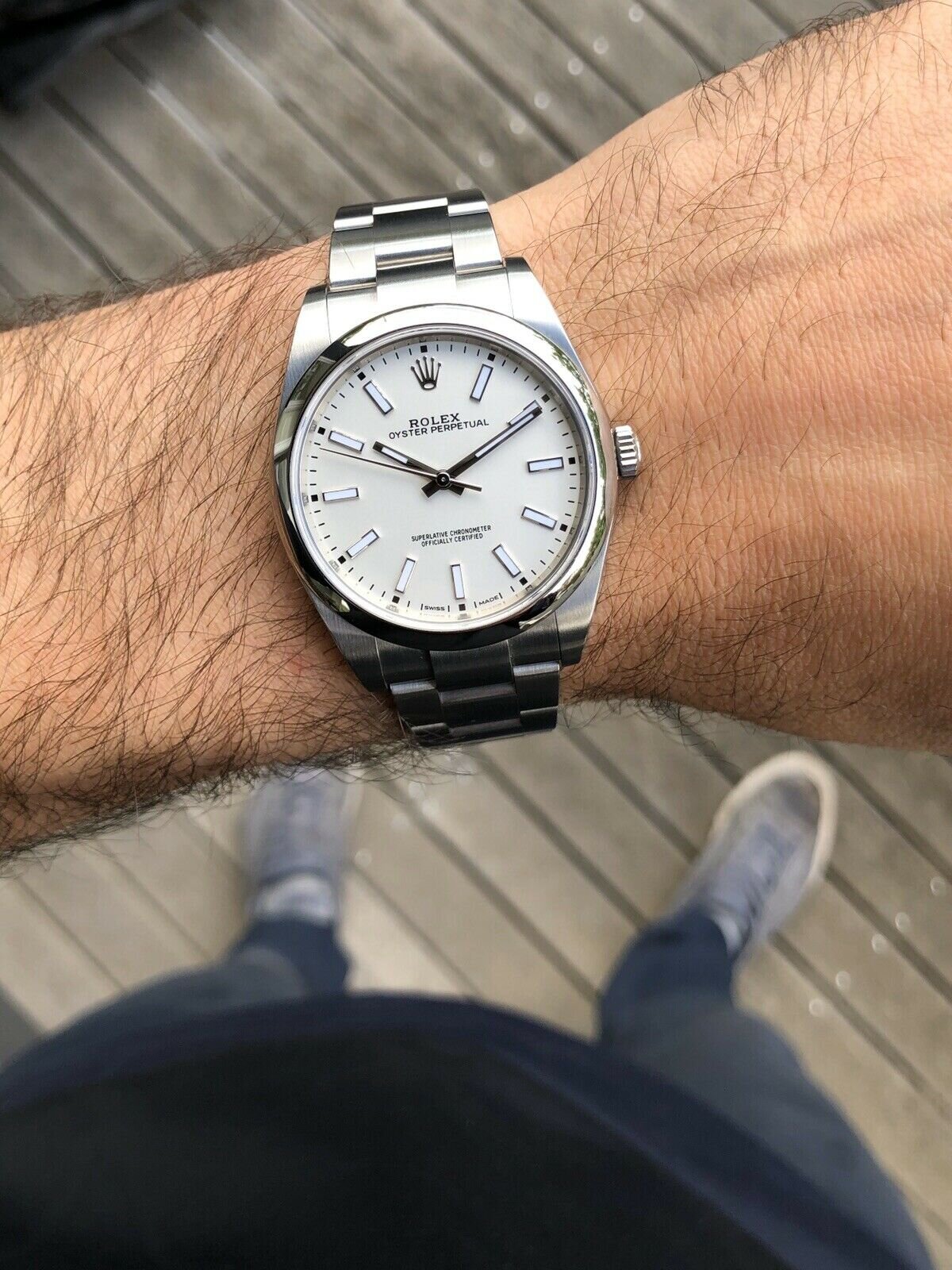 Rolex oyster perpetual 39 on wrist hot sale