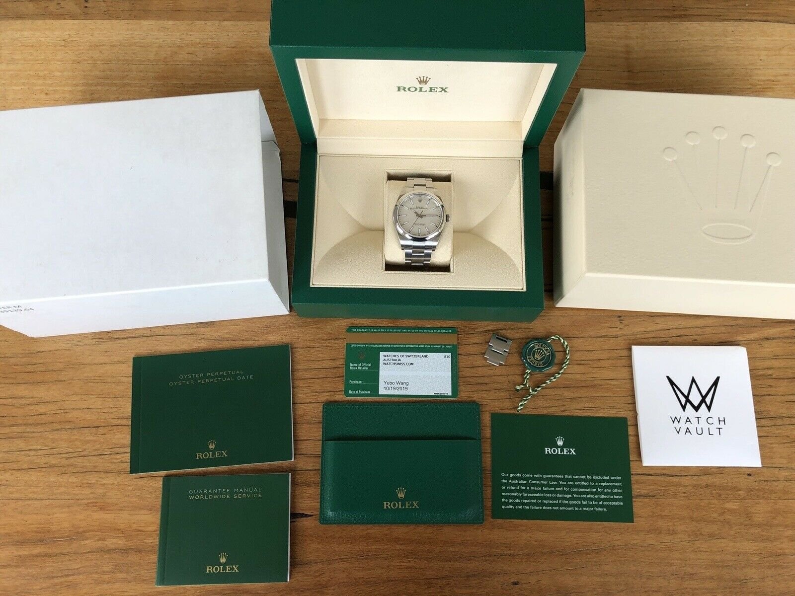 Rolex Oyster Perpetual 39 OP39 White Dial 114300 – 2019