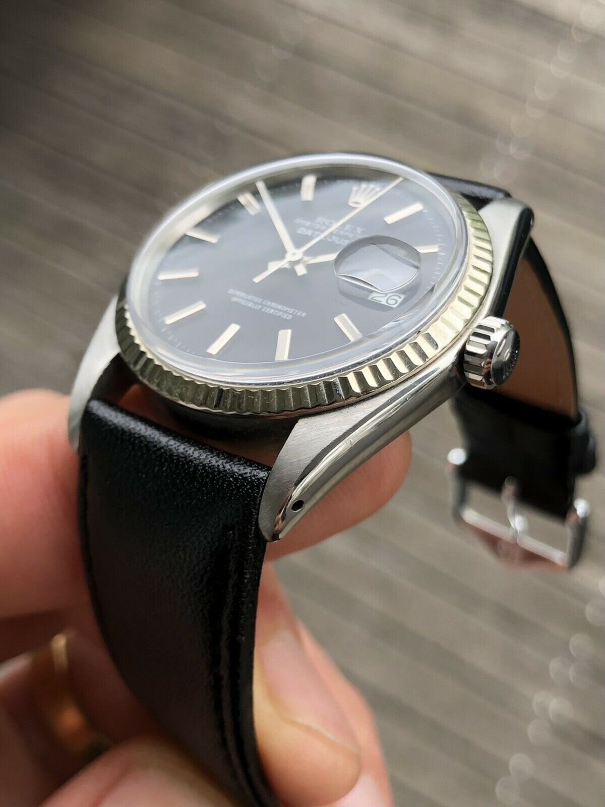 Rolex Oyster Perpetual Datejust 36mm Black Dial 1601 - 1970
