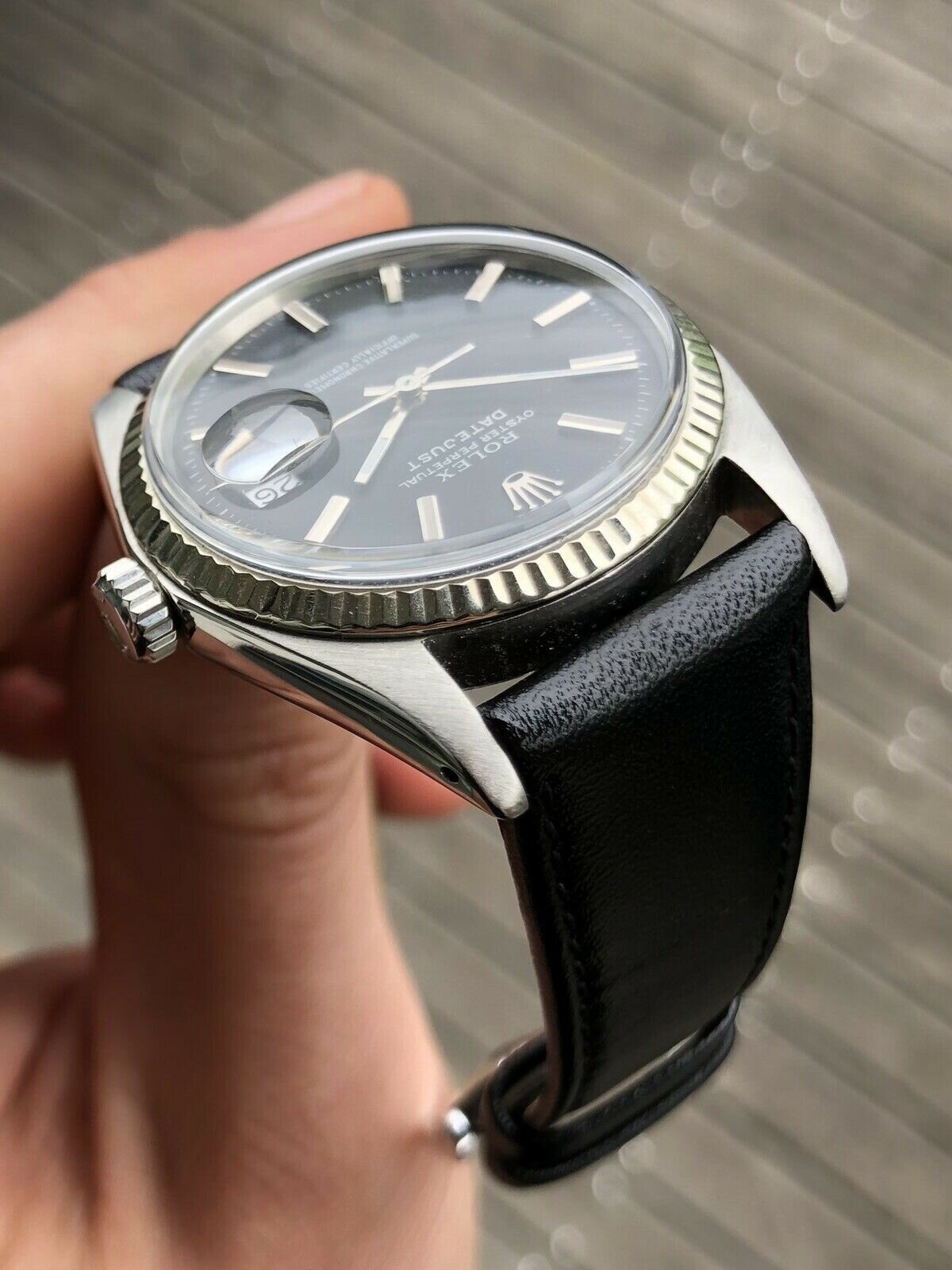 Rolex Oyster Perpetual Datejust 36mm Black Dial 1601 - 1970