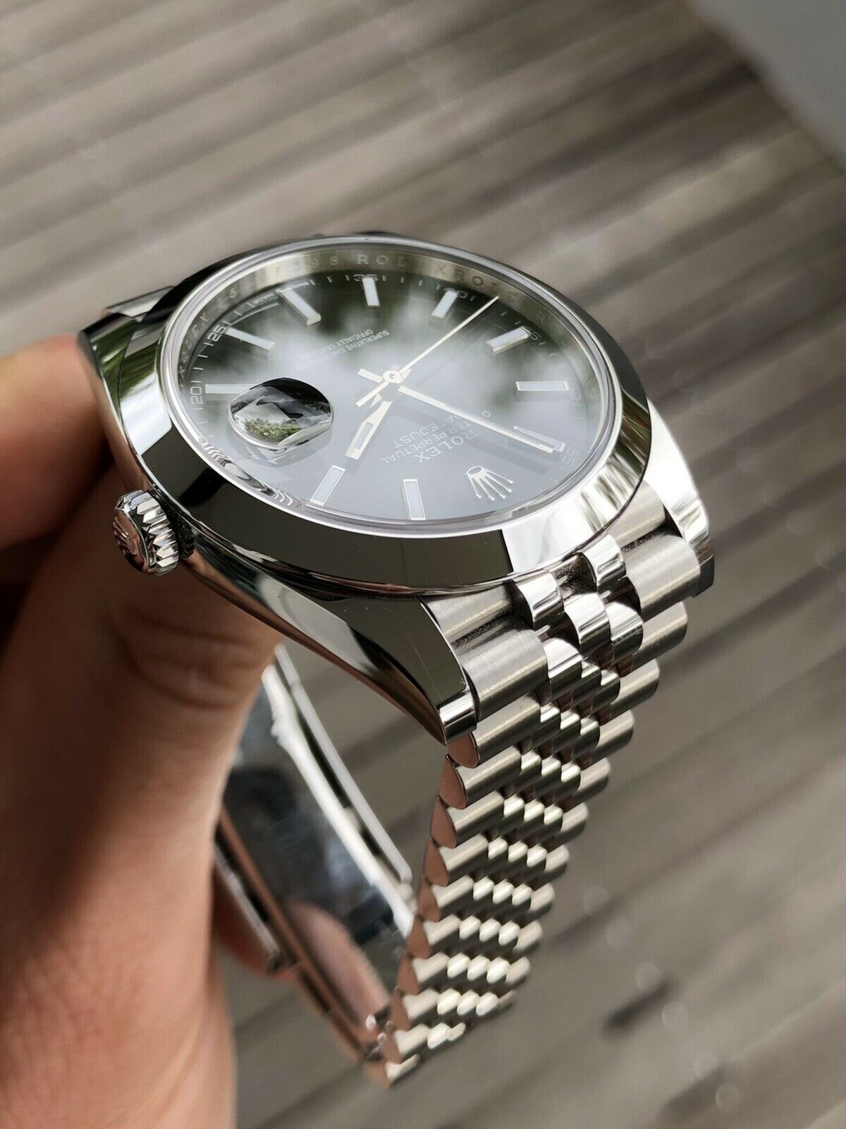 Rolex oyster perpetual datejust hot sale 41 rhodium