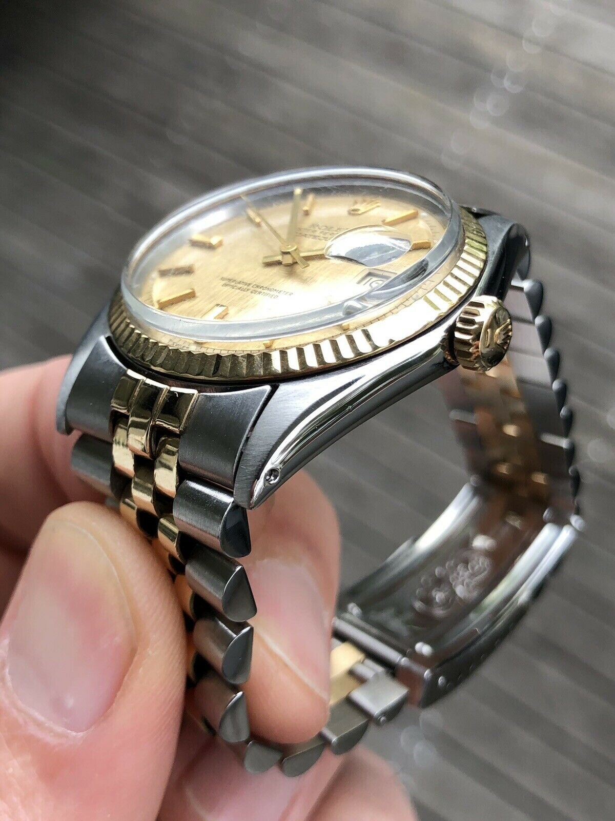 Steel gold top rolex