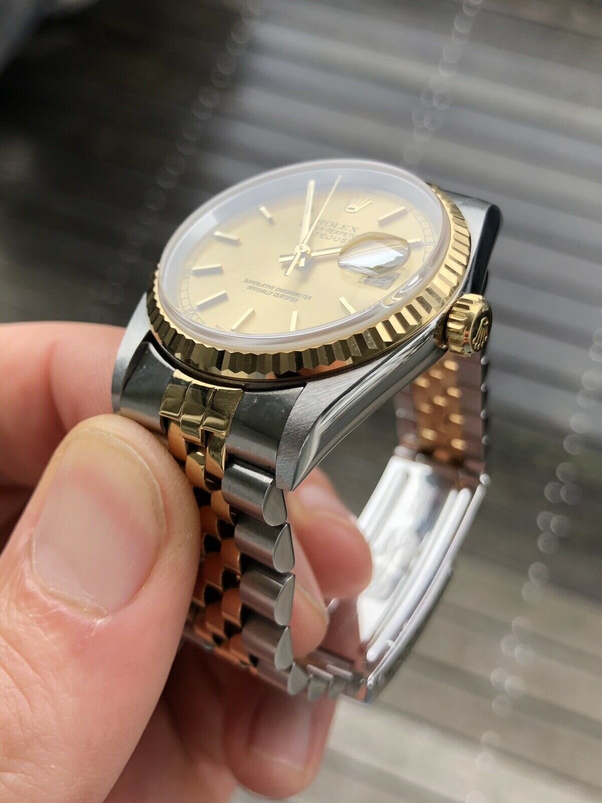 Rolex Oyster Perpetual Datejust Steel/Gold 36mm I-Serial 16233 - 2001