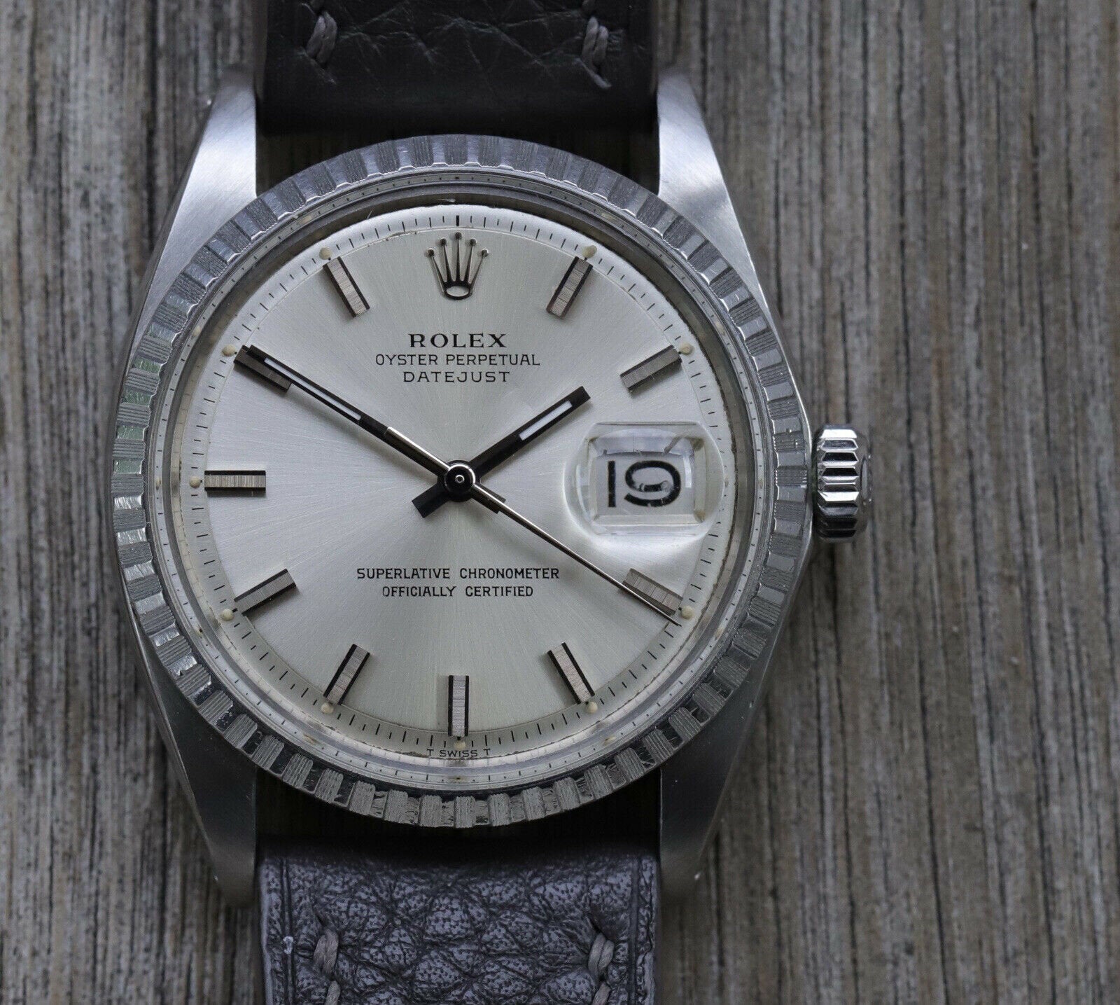 Rolex Oyster Perpetual Datejust Steel 36mm 1603 Wide Boy - 1972