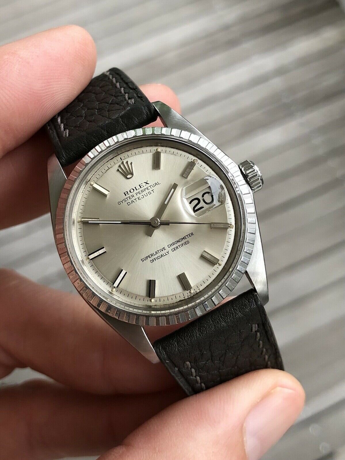 Rolex Oyster Perpetual Datejust Steel 36mm 1603 Wide Boy - 1972