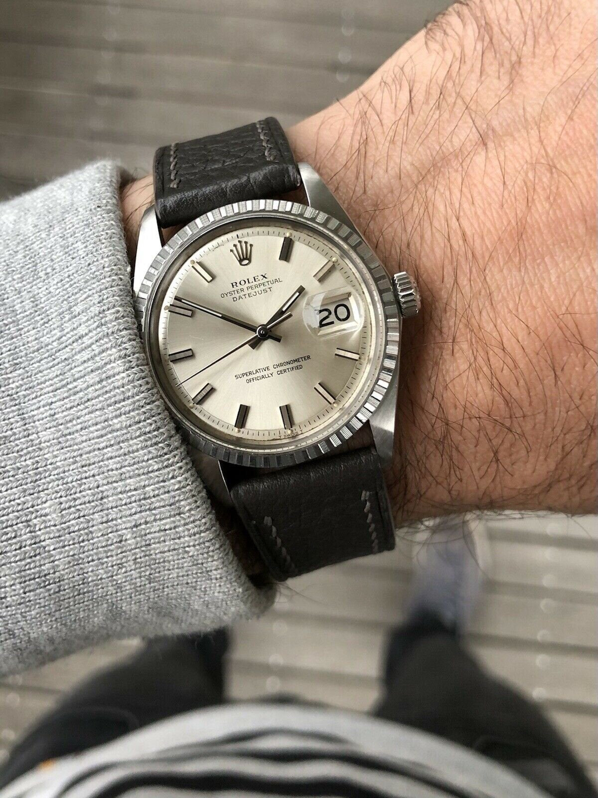 Rolex Oyster Perpetual Datejust Steel 36mm 1603 Wide Boy - 1972