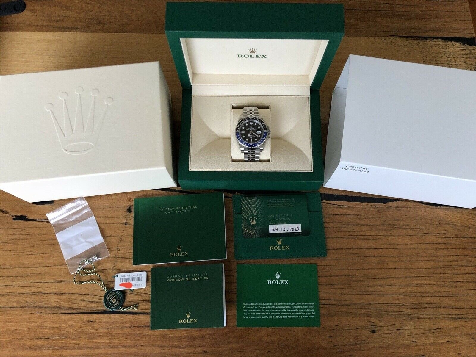 Rolex Oyster Perpetual GMT Master II "Batgirl" 126710BLNR - 2020