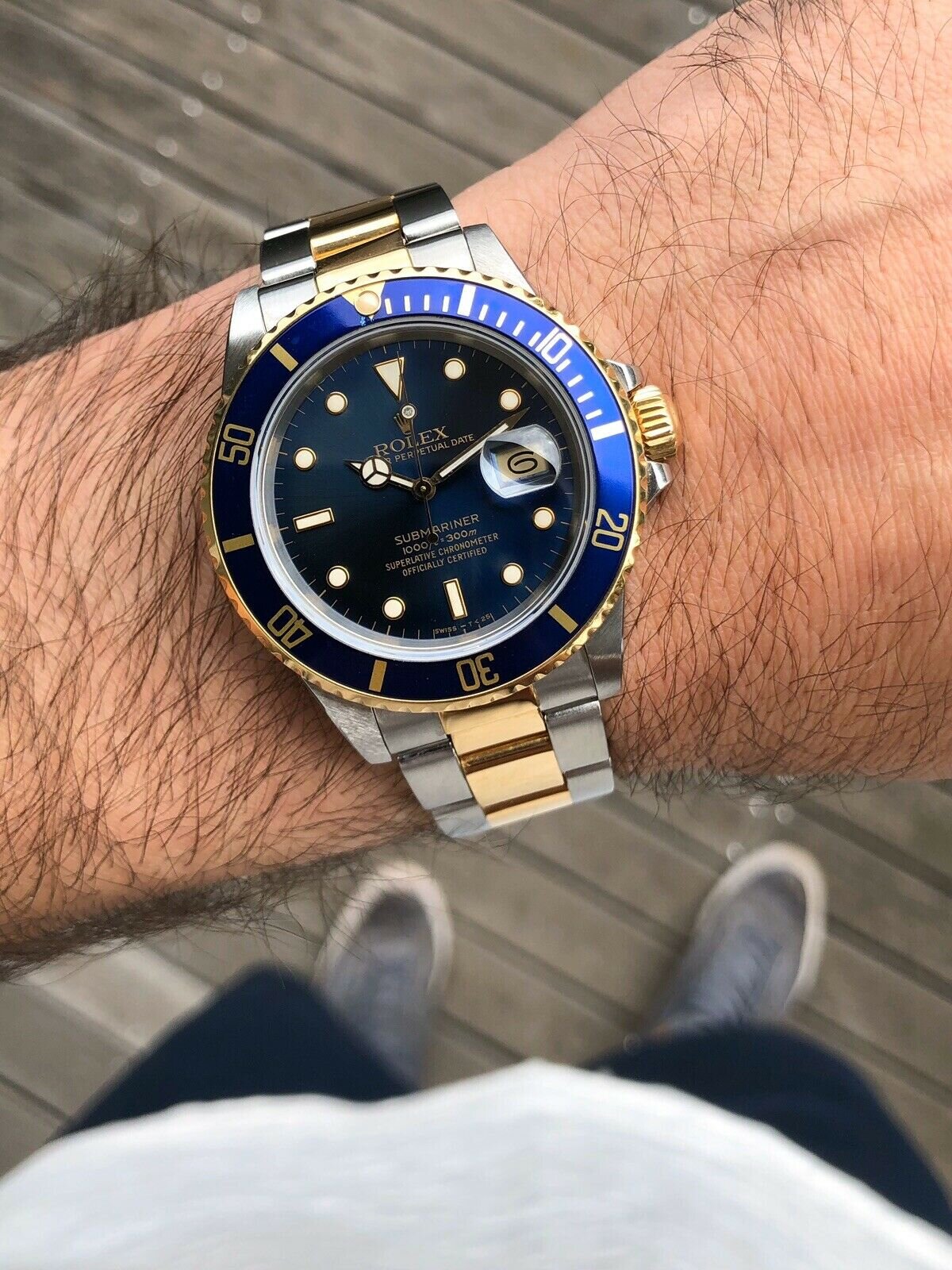 Rolex Submariner 16803 Two Tone Bluesy 1987 Watch Vault