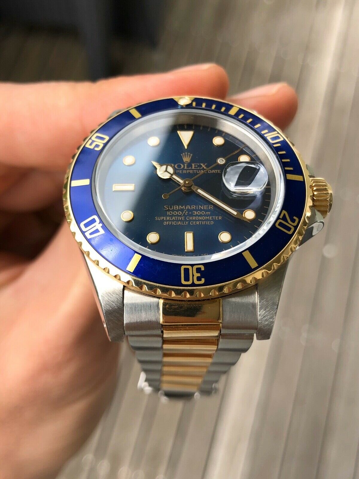 Rolex Submariner 16803 Two Tone Bluesy 1987 Watch Vault