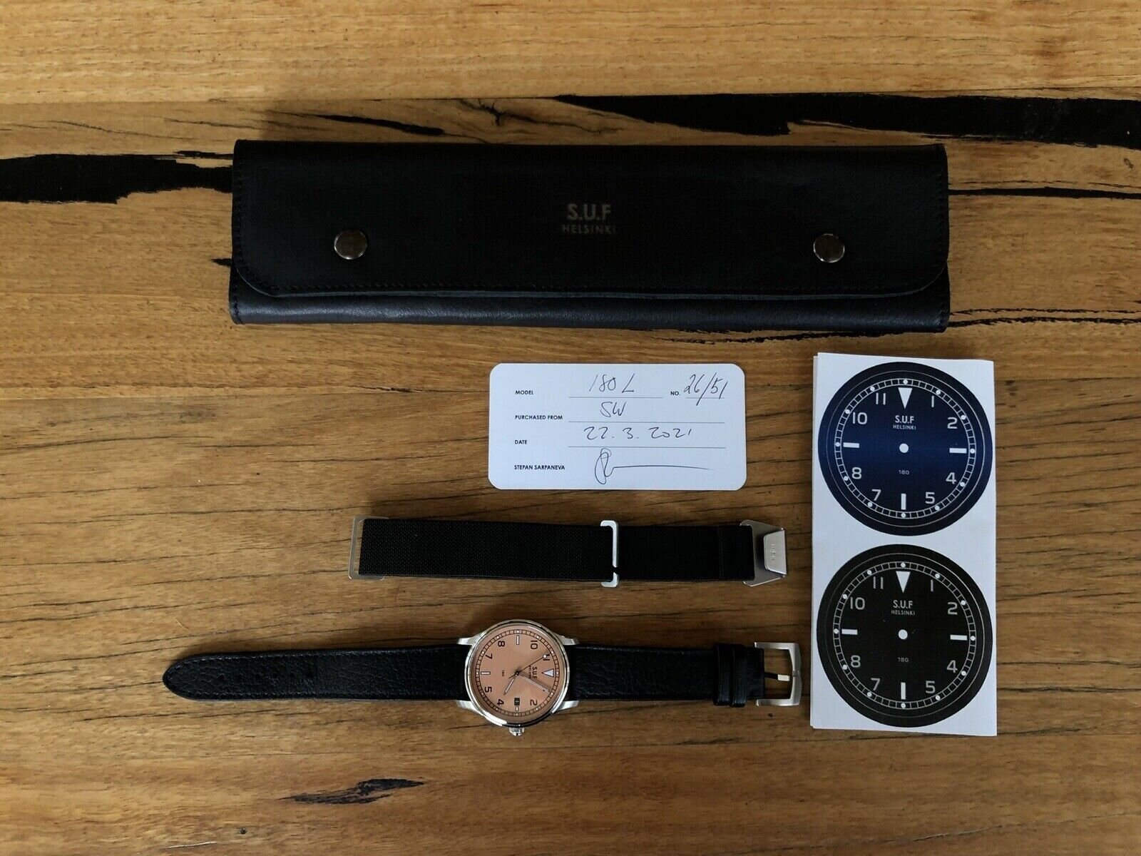 S.U.F Helsinki SUF180 Frosted Salmon Dial - 2021