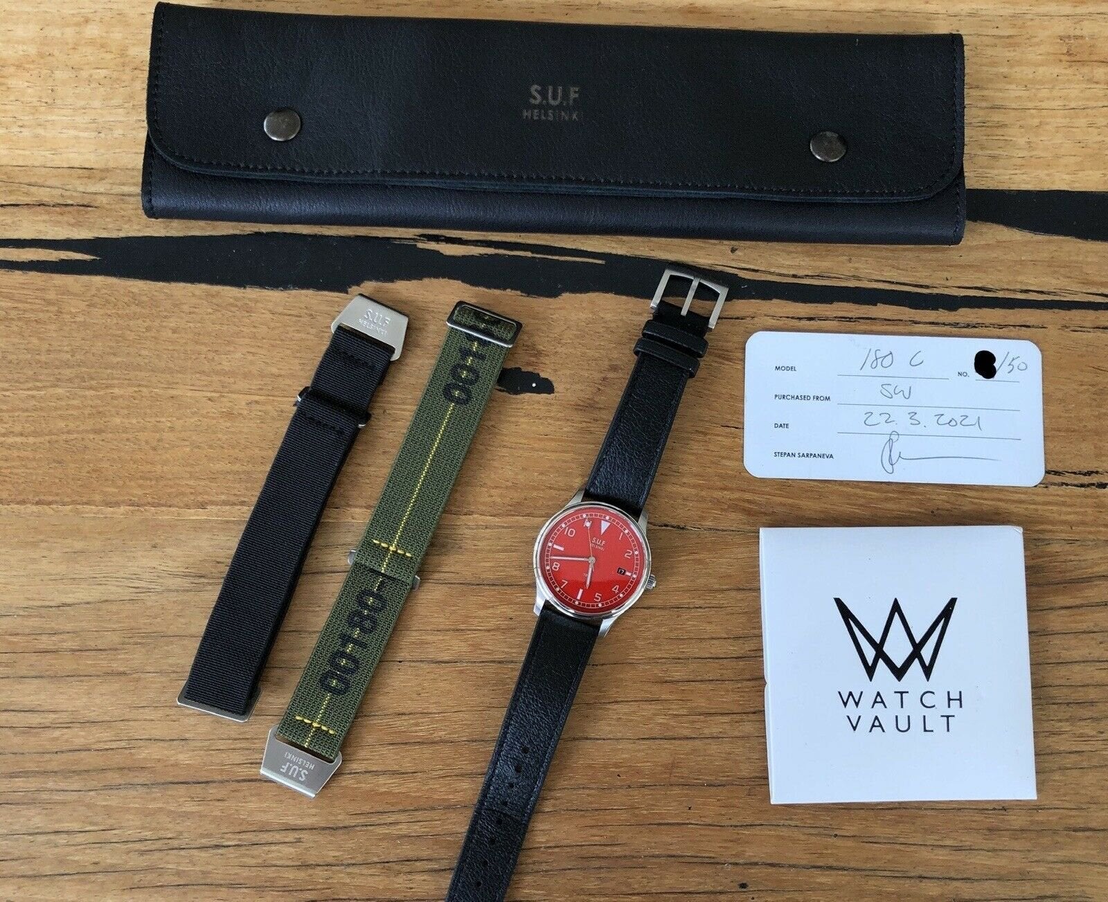 S.U.F Helsinki SUF180 Karpalo Red Dial - 2021