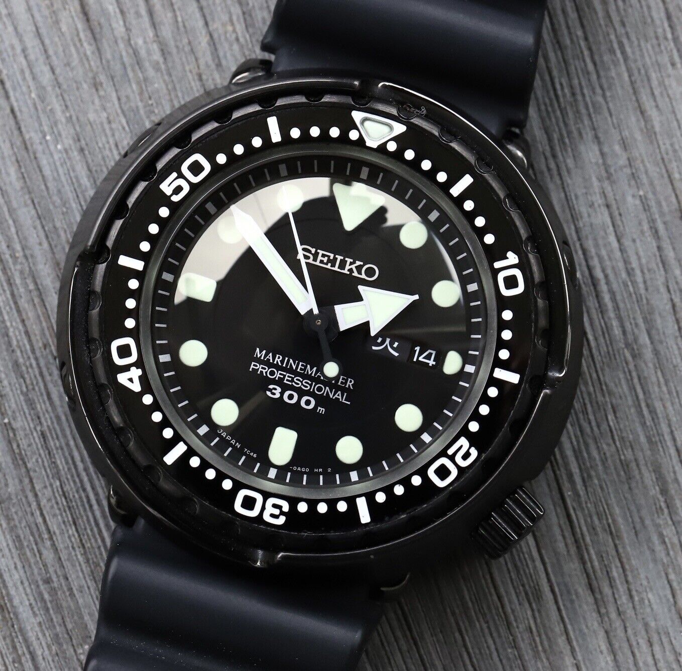 JZK 24mm zwarte vervangende siliconen horlogeband voor Seiko Prospex JZK 24mm zwarte vervangende siliconen horlogeband voor Seiko Prospex