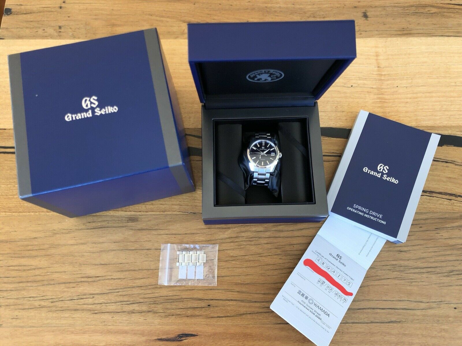 Seiko Grand Seiko SBGA375 Blue Dial - 2019