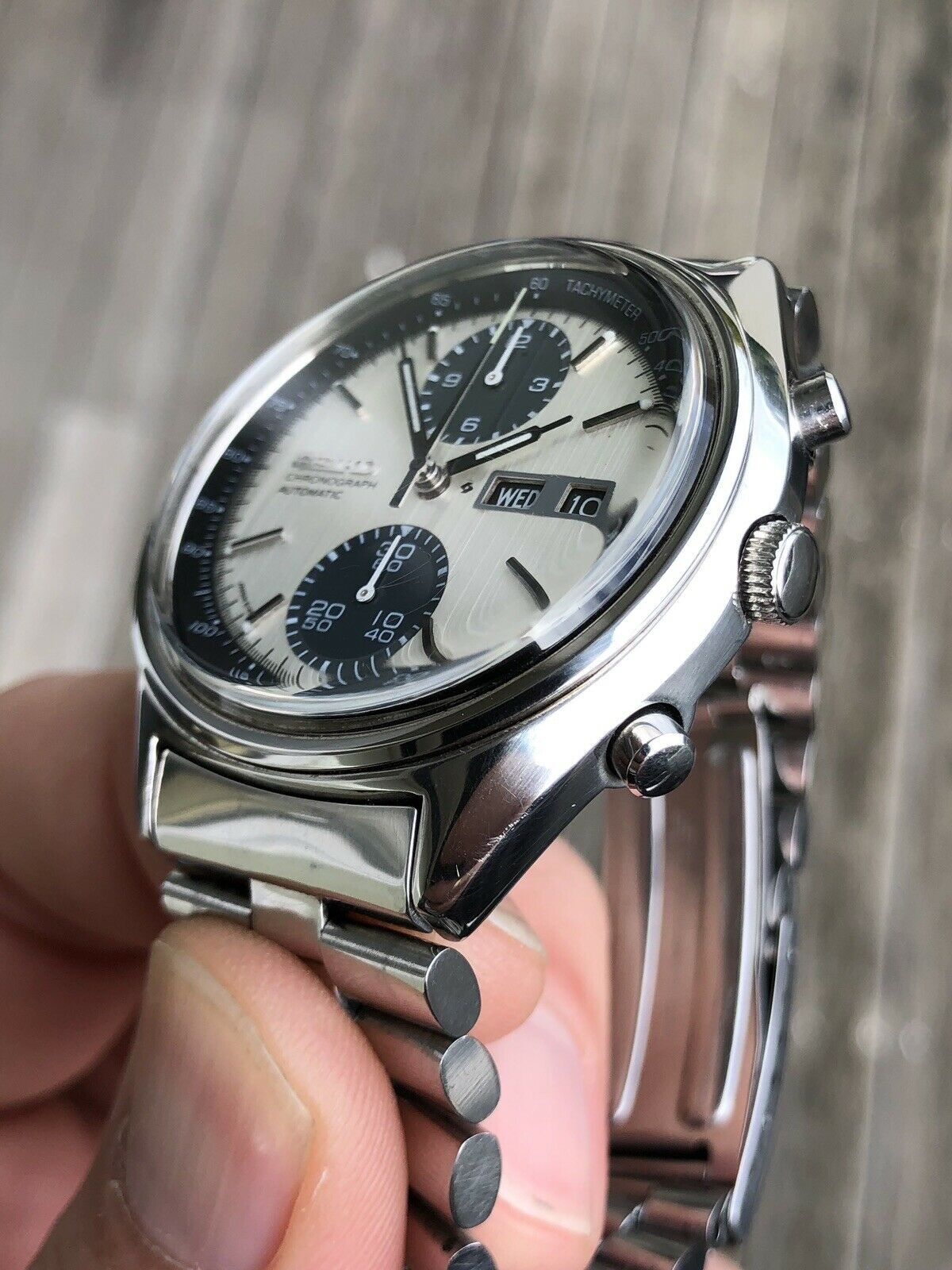 Seiko chronograph automatic discount panda