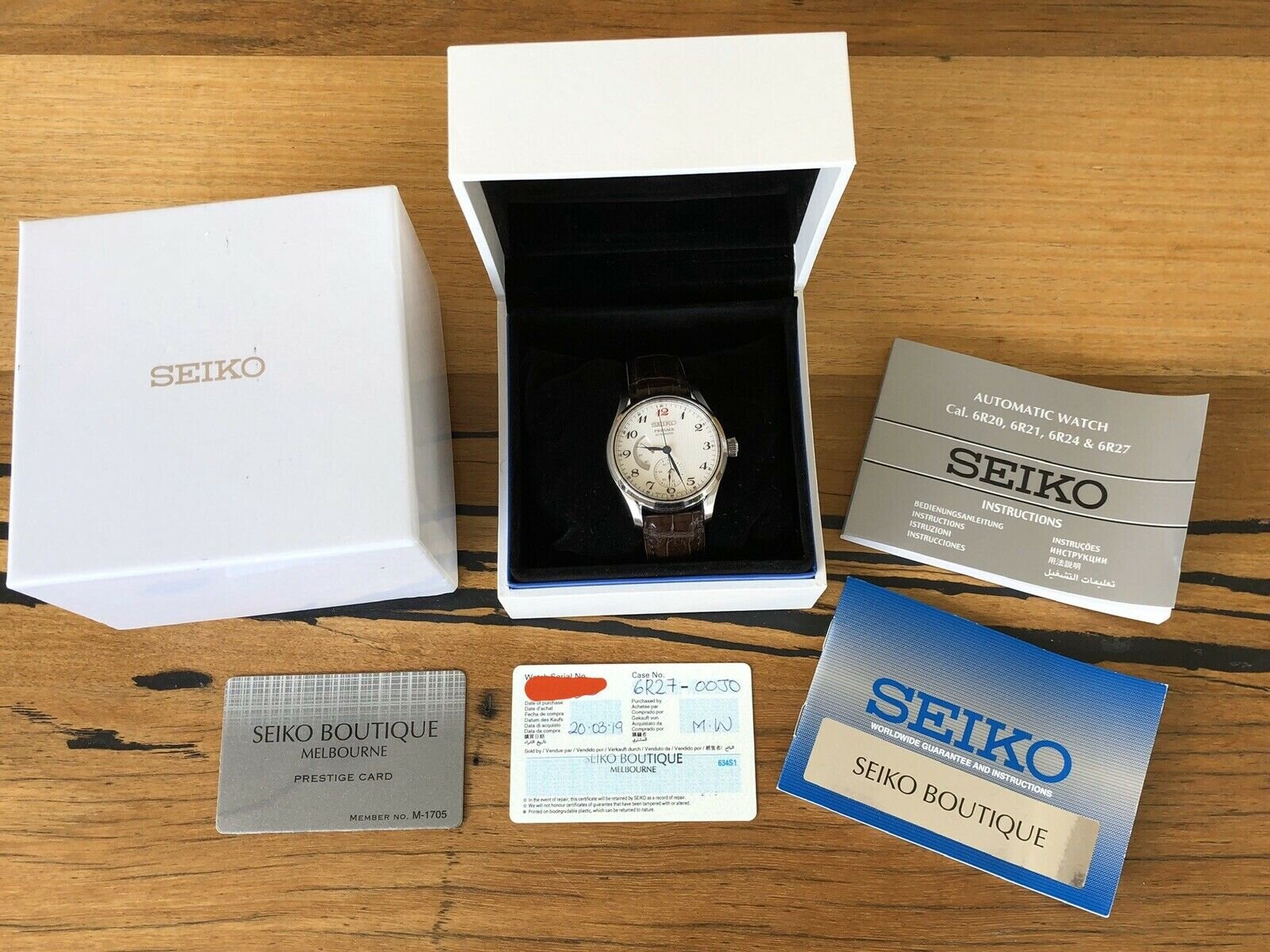 Seiko Presage SPB059J - 2019