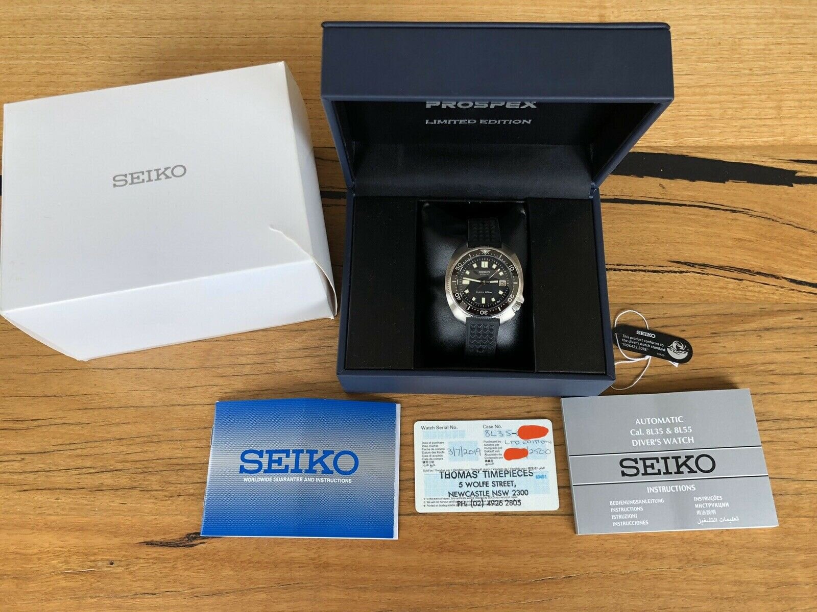 Seiko Prospex 'Willard' Re-issue SLA033J1 - 2019
