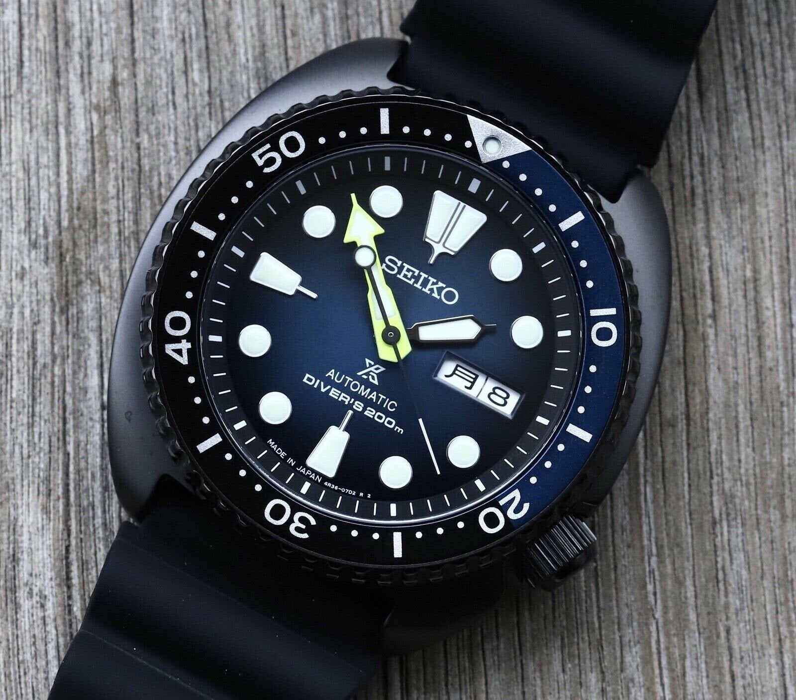 Seiko Prospex Darth Turtle Blue Dial Blacked Out Edition Ref. SBDY041 - BNIB