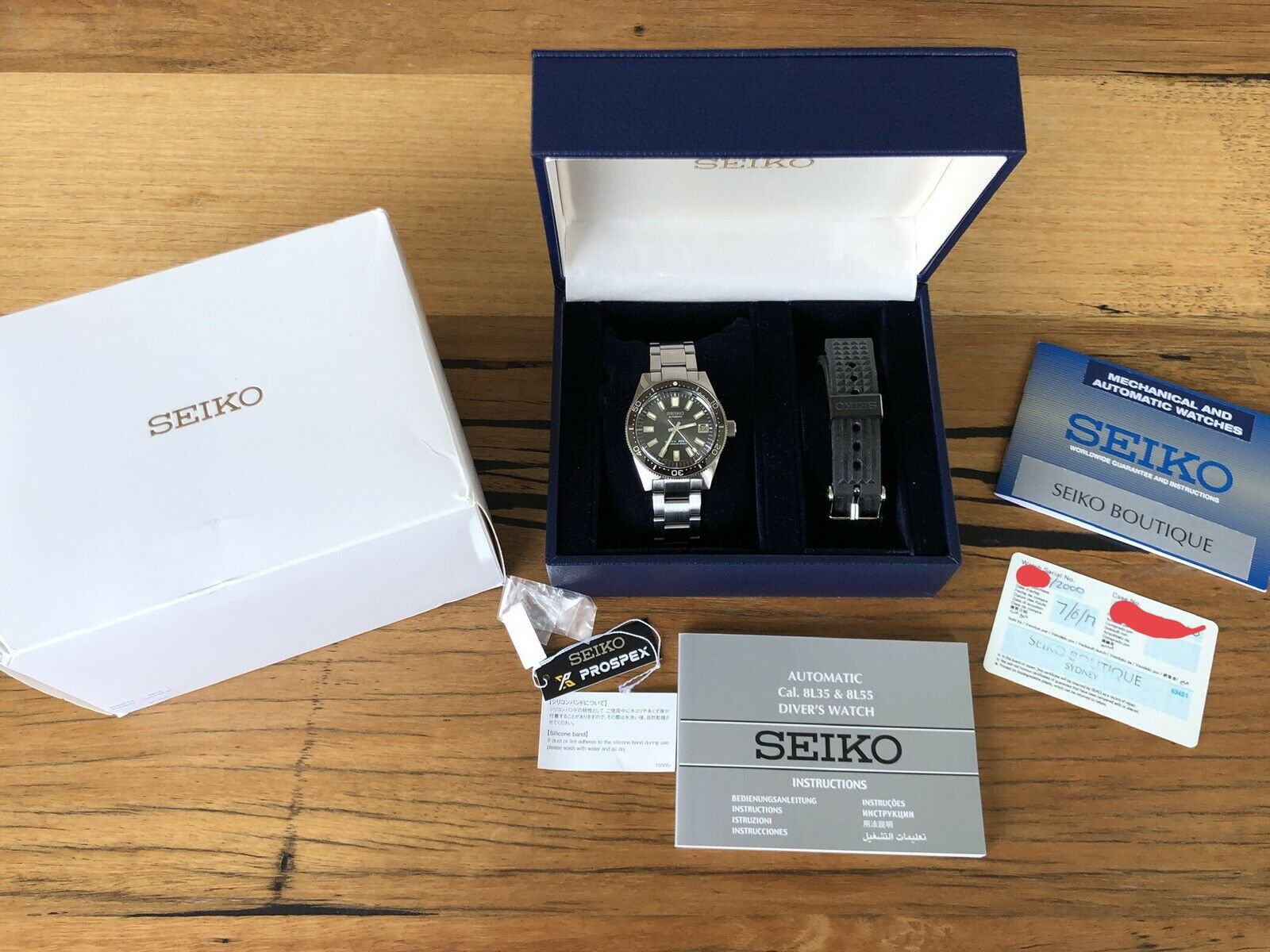 Seiko Prospex Diver SLA017- 2018 with box and papers