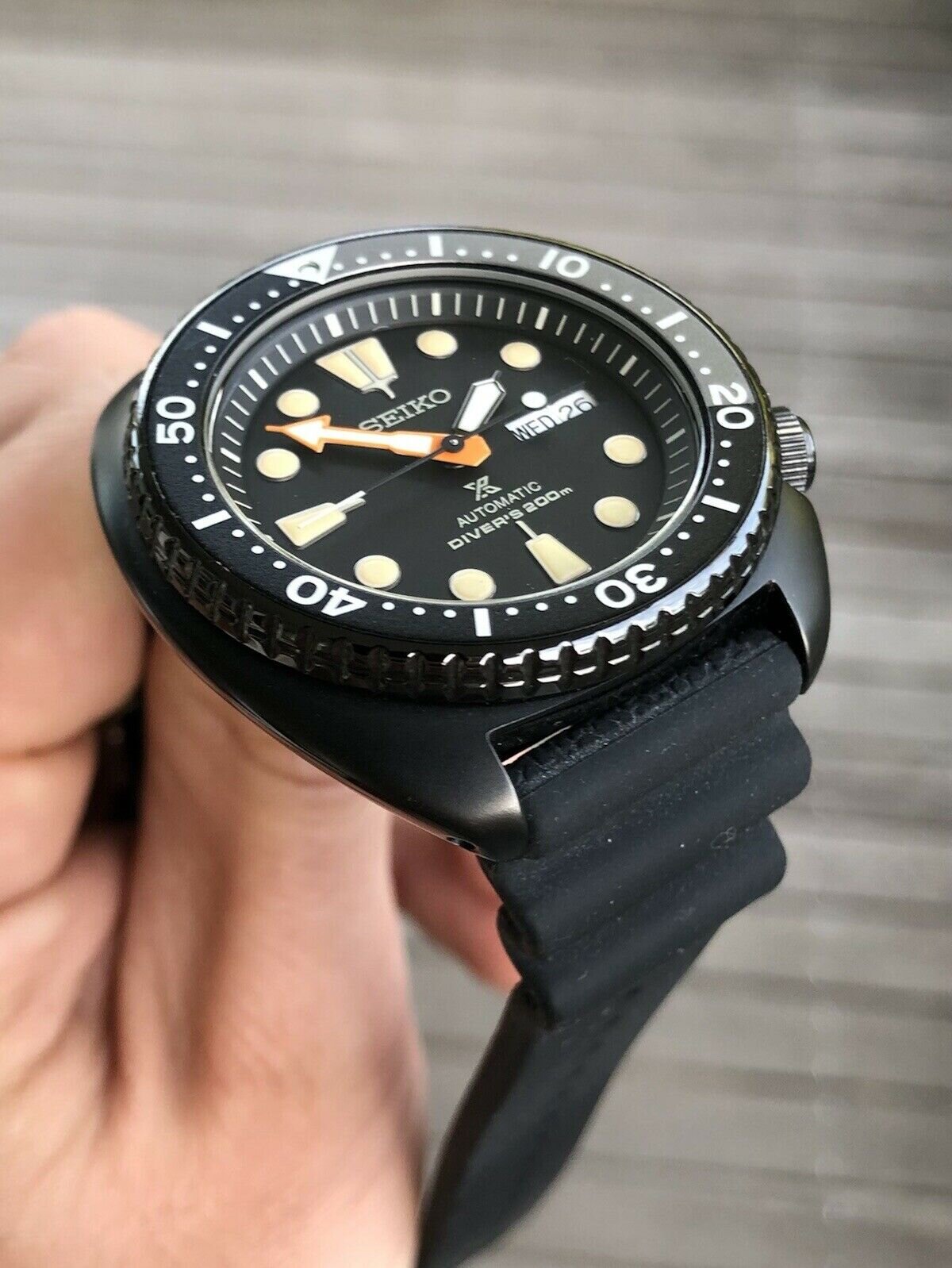 Seiko black deals series turtle