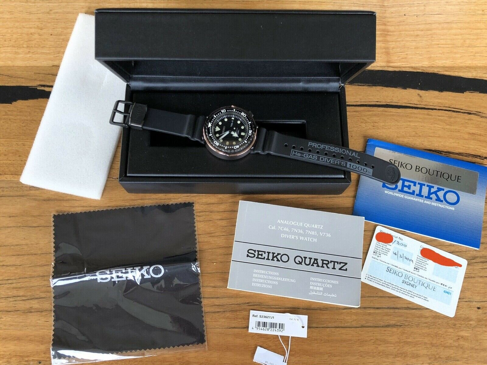 Seiko Prospex Tuna Violet Ocean 1000m SBBN042 LE - 2018