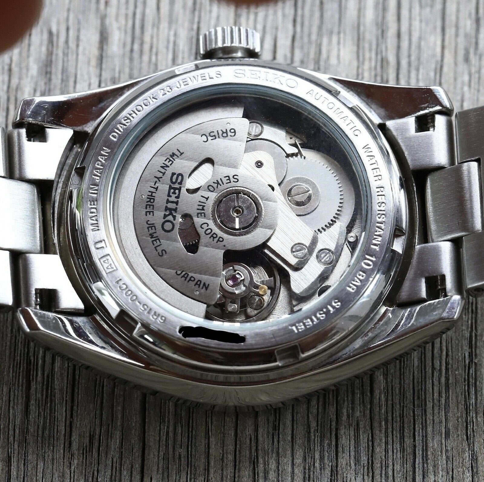 Seiko sarb035 movement top