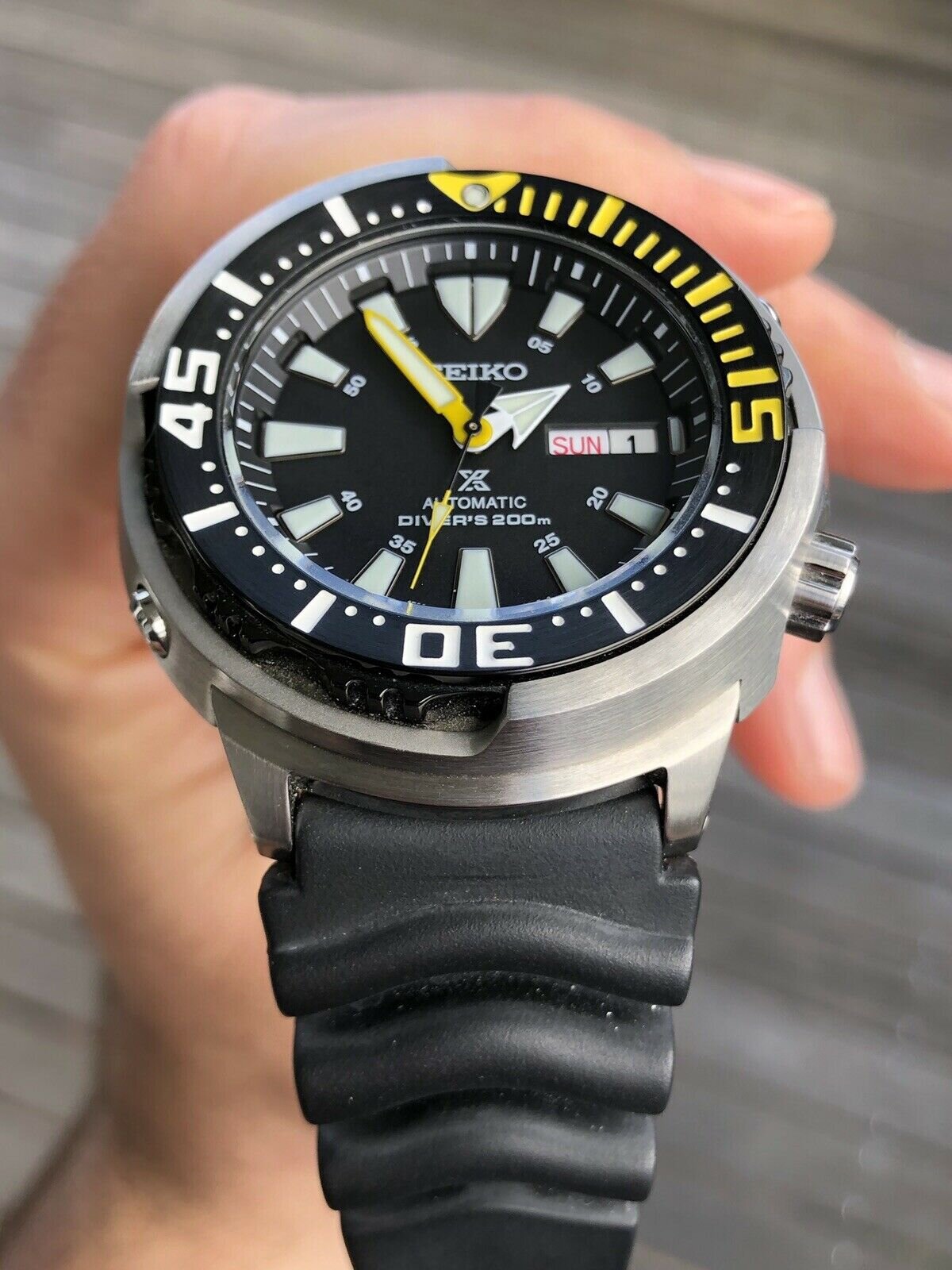 Seiko baby tuna best sale yellow